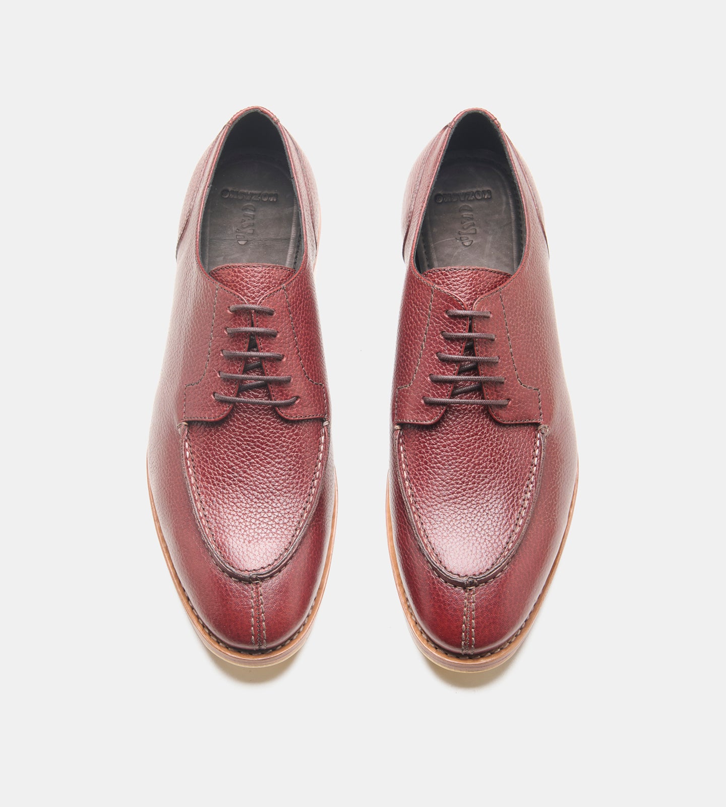 Goodyear Welted Burgundy Milled Split Toe Derby