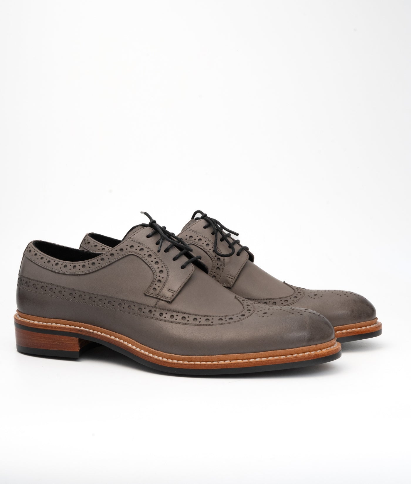 Goodyear Welted Grey Longwing Blucher