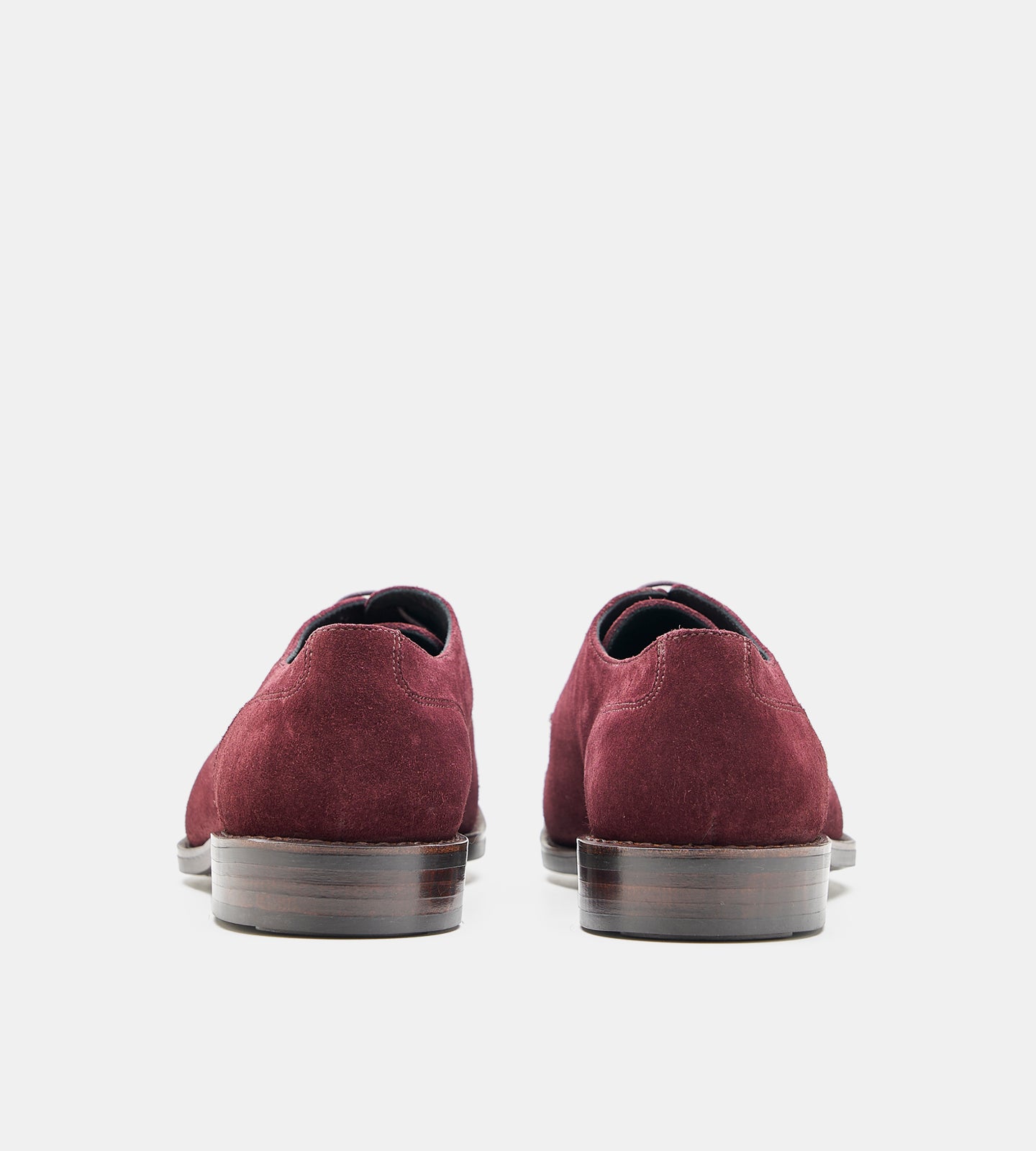 Goodyear Welted Burgundy Suede Split Toe Derby