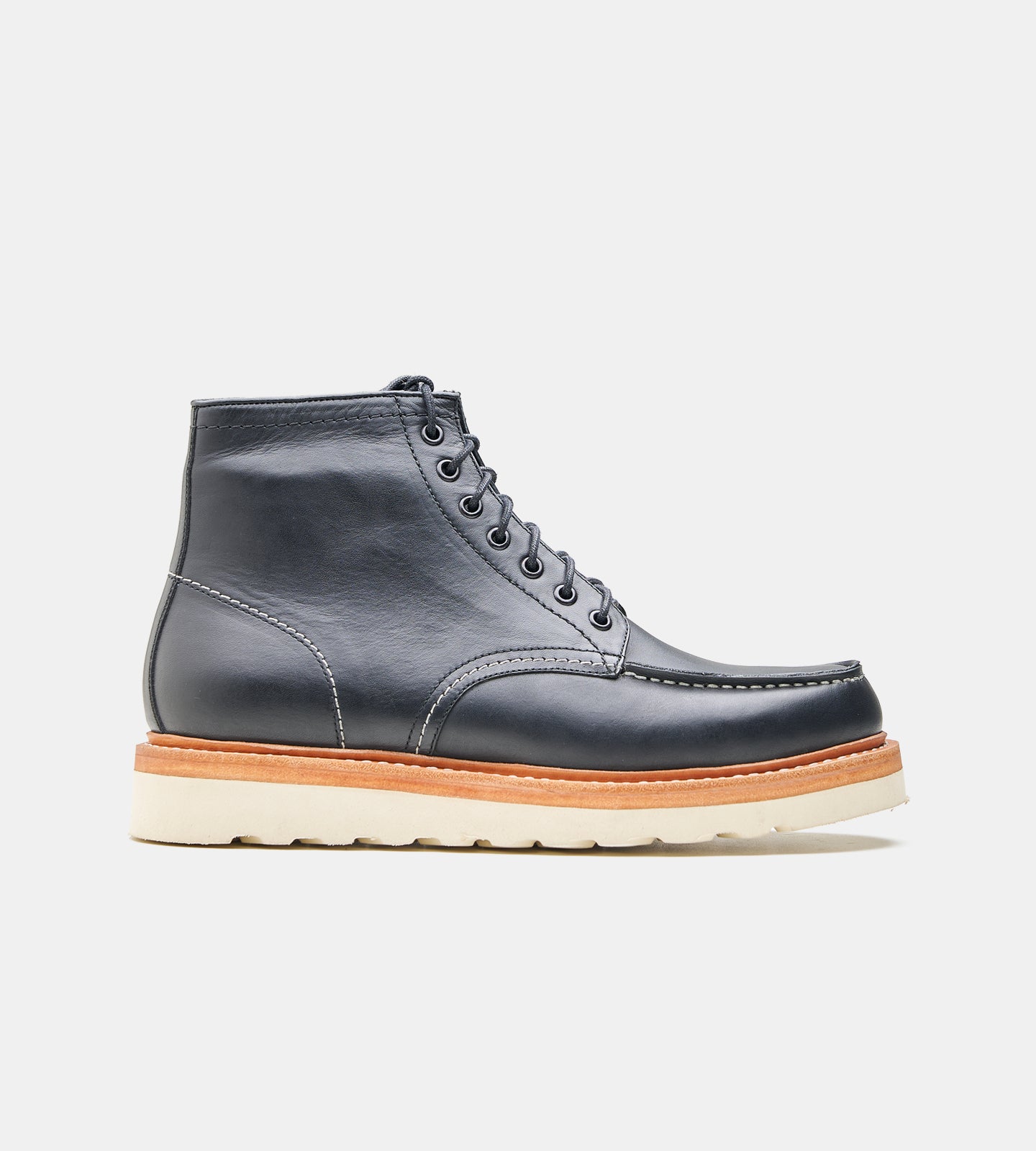 Goodyear Welted Moctoe Boot with Bellows Tongue
