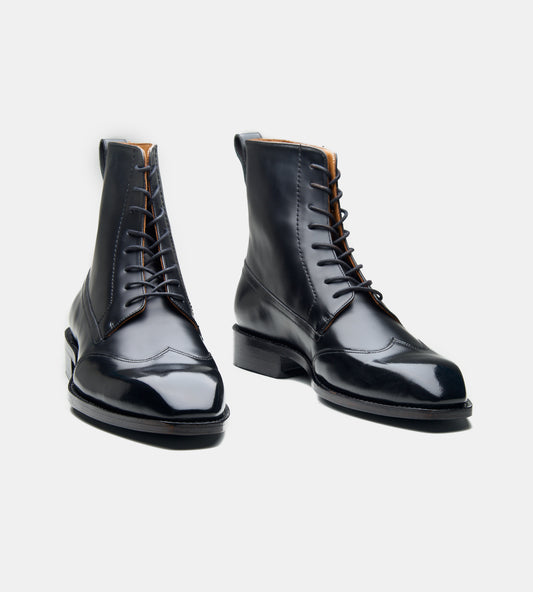 Handwelted Michigan Full Grain Wingtip Dress Boot