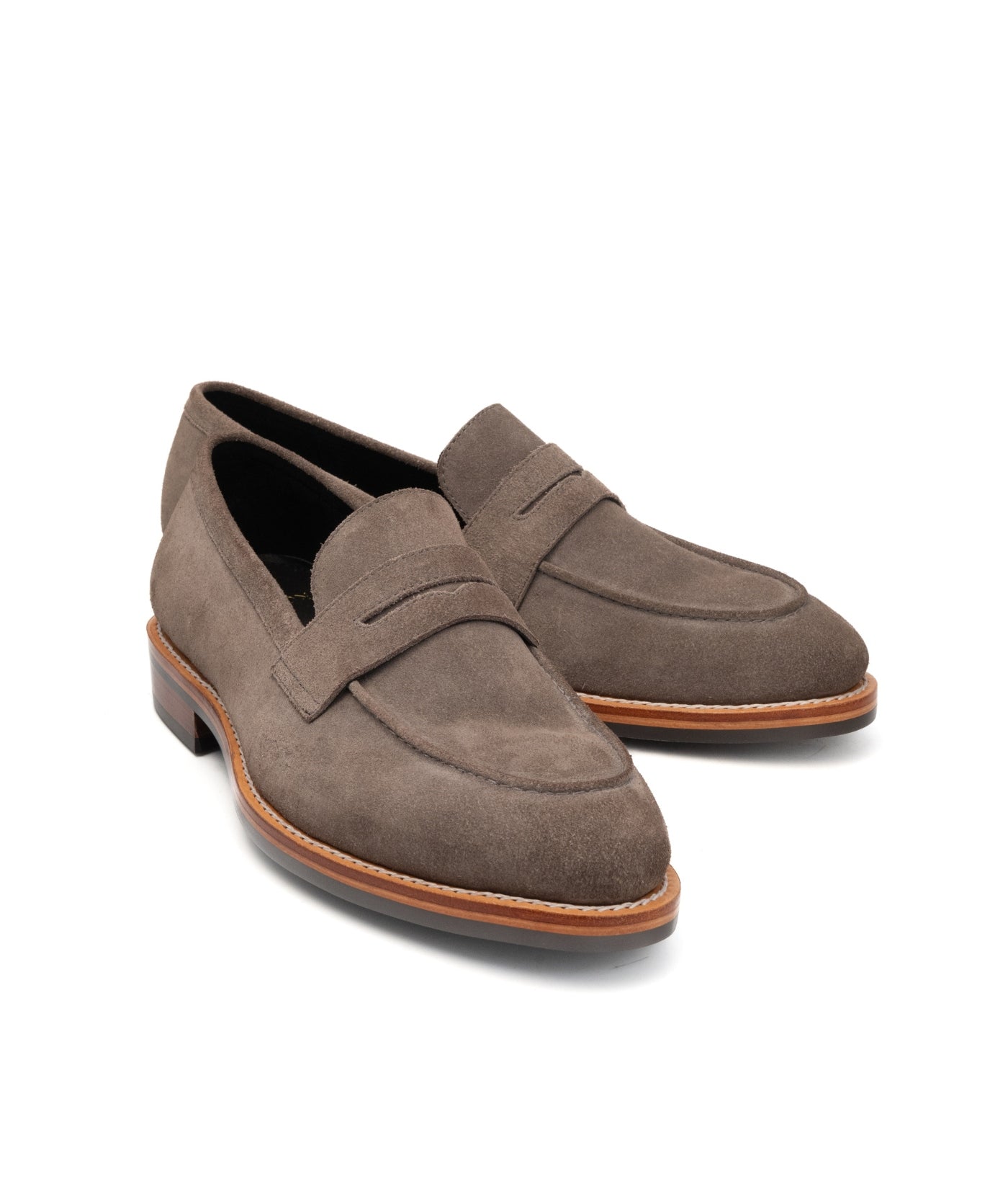 Goodyear Welted Classic Grey Suede Penny Loafer