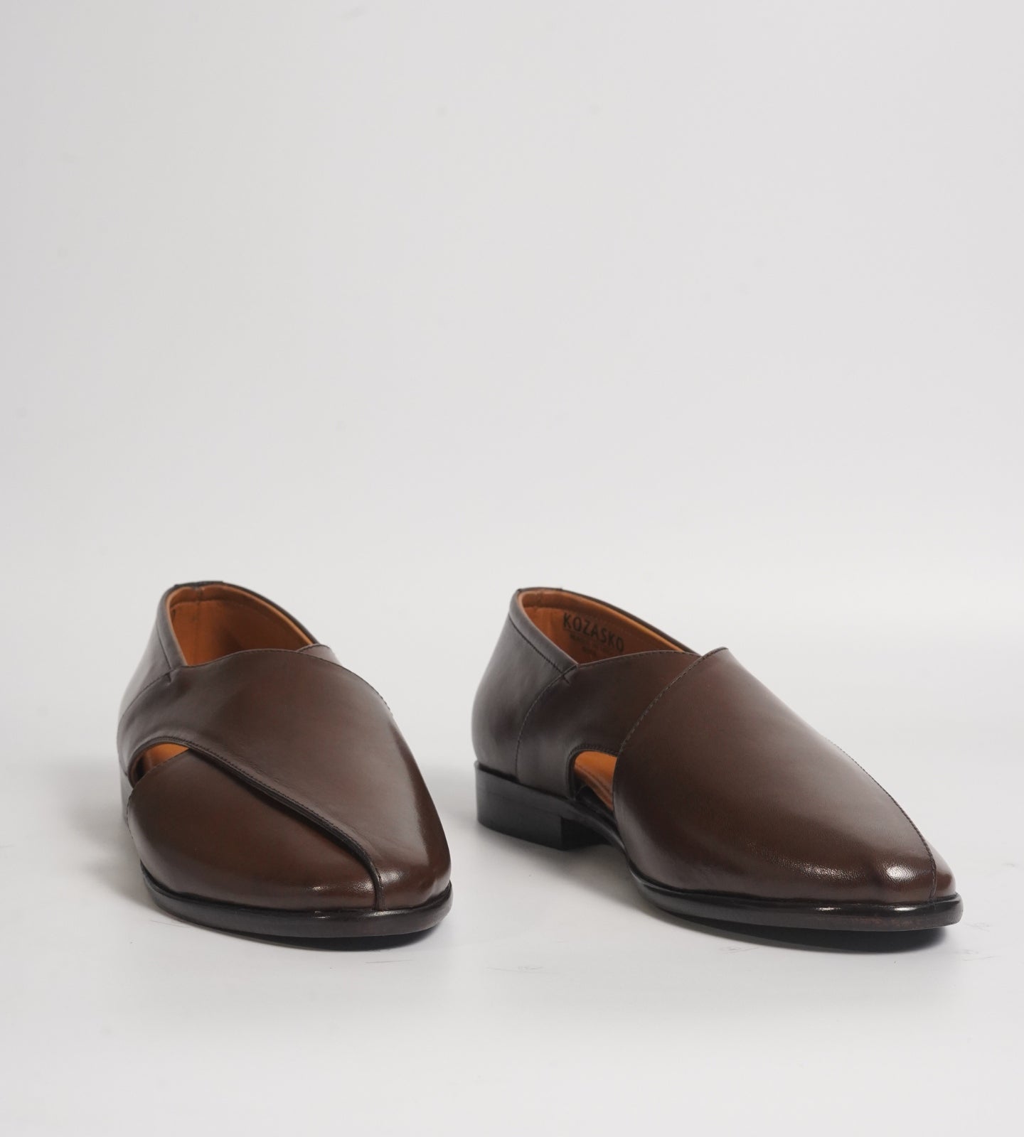 Blake Stitched Full Grain Leather Peshawari Shoes