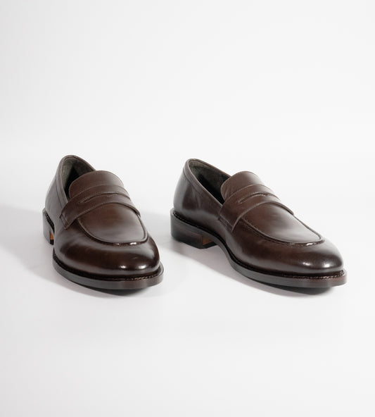 Hand Welted Classic Brown Penny Loafers