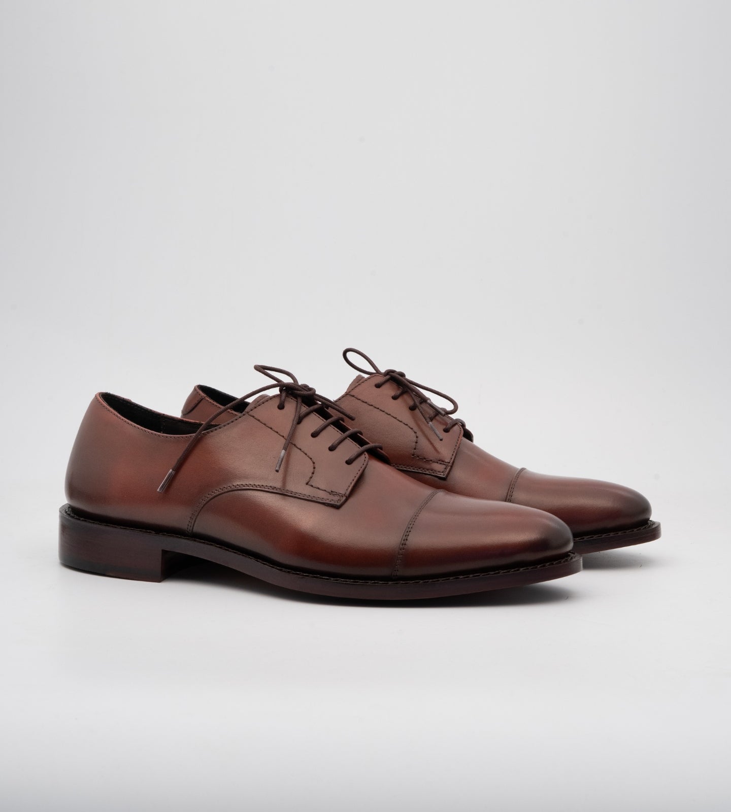 Goodyear Welted Brown Captoe Derby