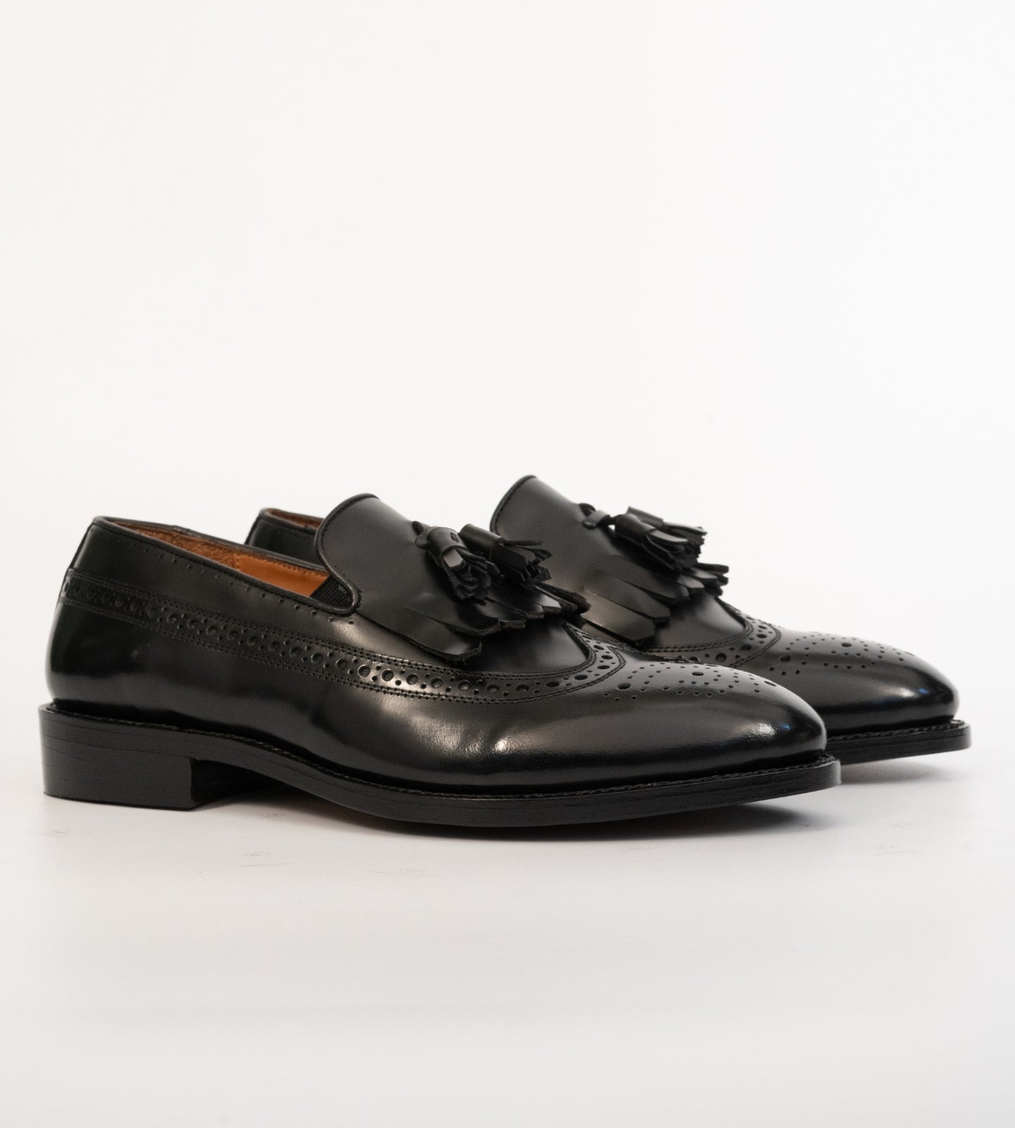 Handwelted Michigan Full Grain Brogue Tassel Loafer