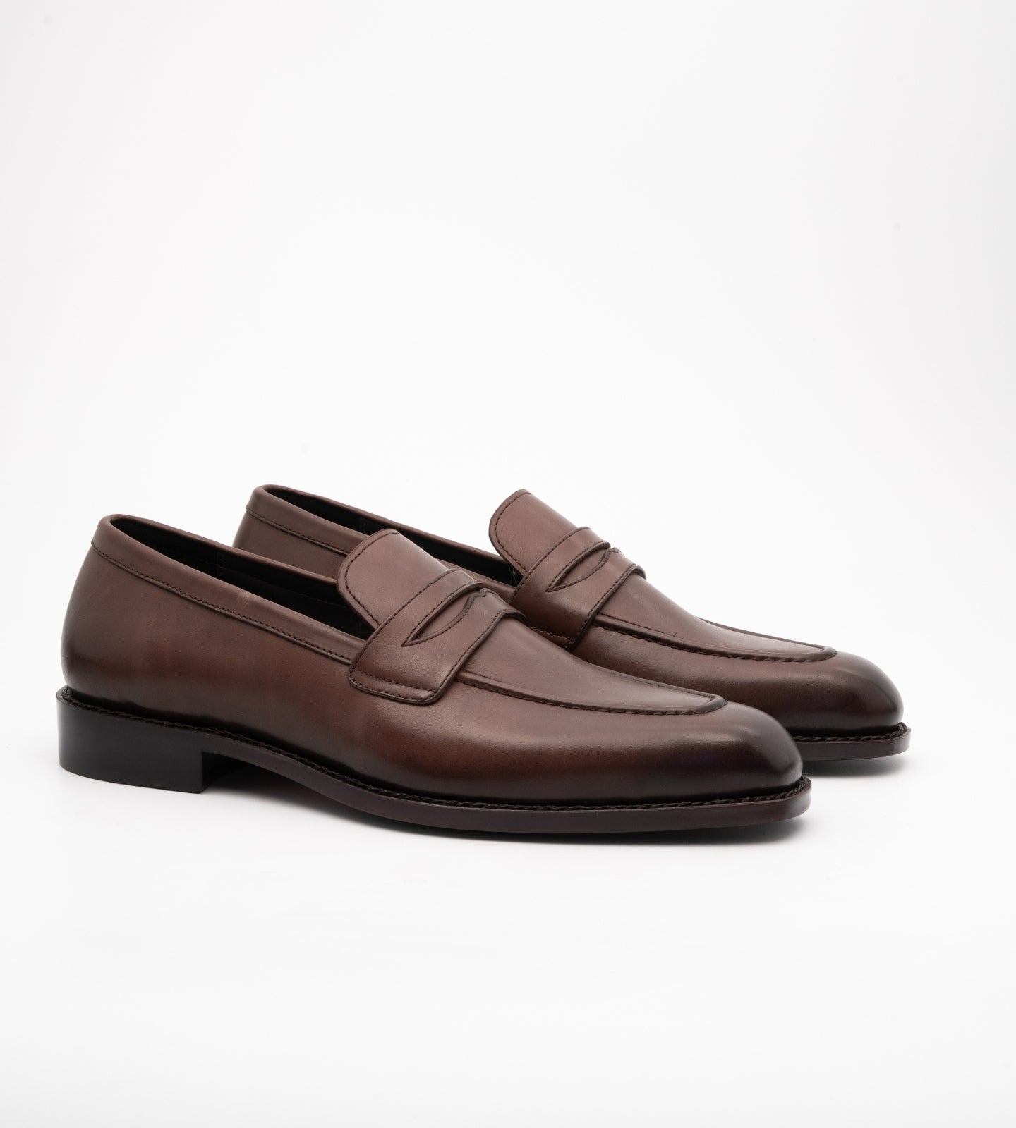 Goodyear Welted Chisel Toe Brown Penny Loafer