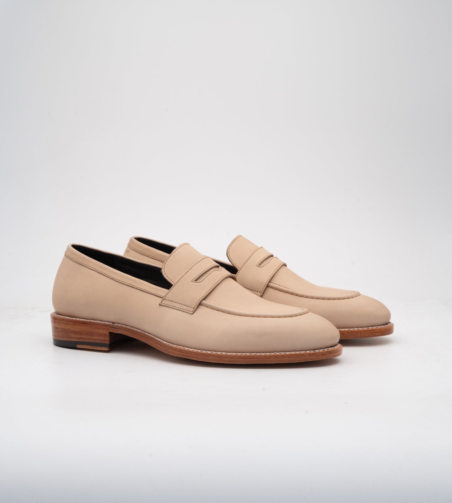 Goodyear Welted Classic off-White Penny Loafers