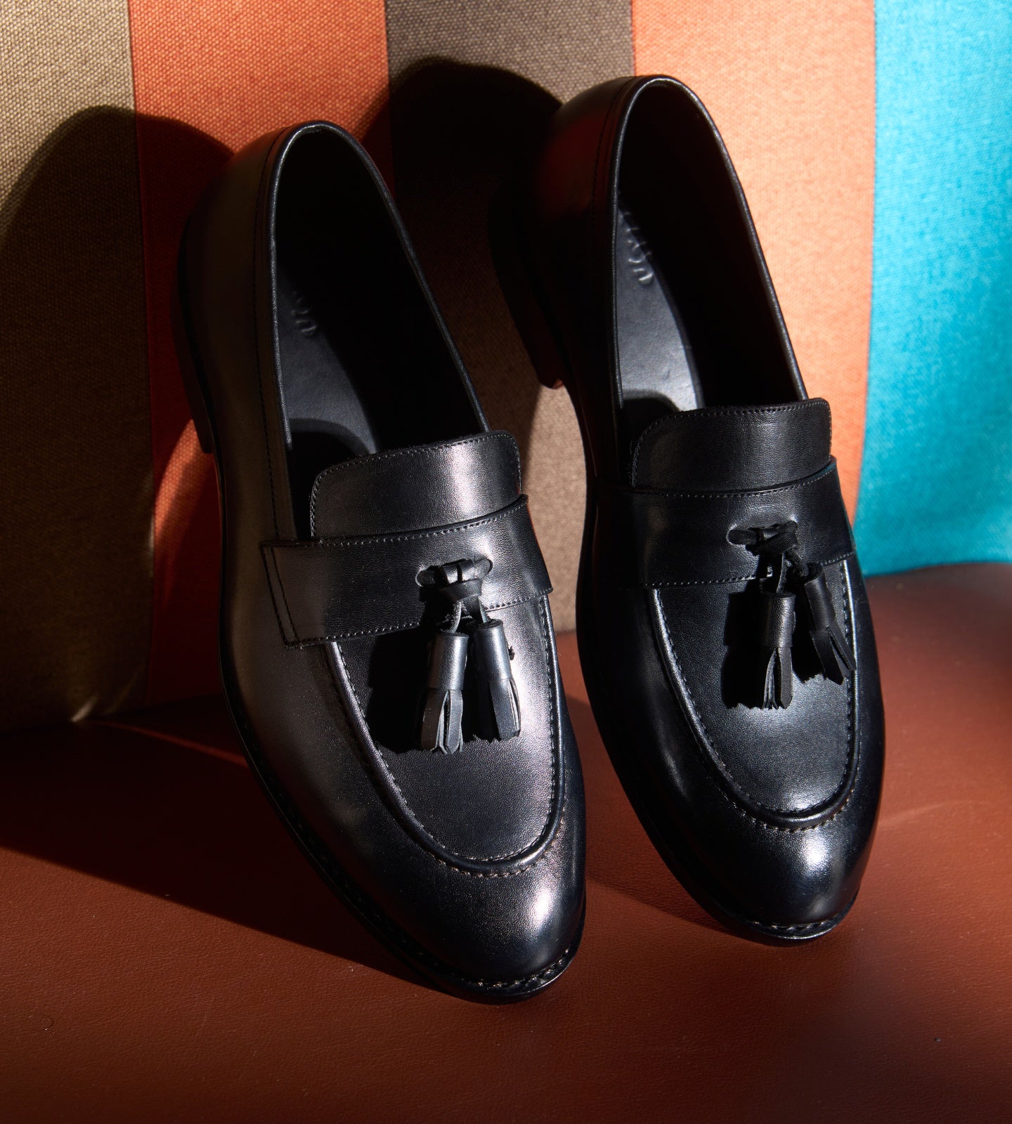 Hand-Welted Black Tassel Loafer