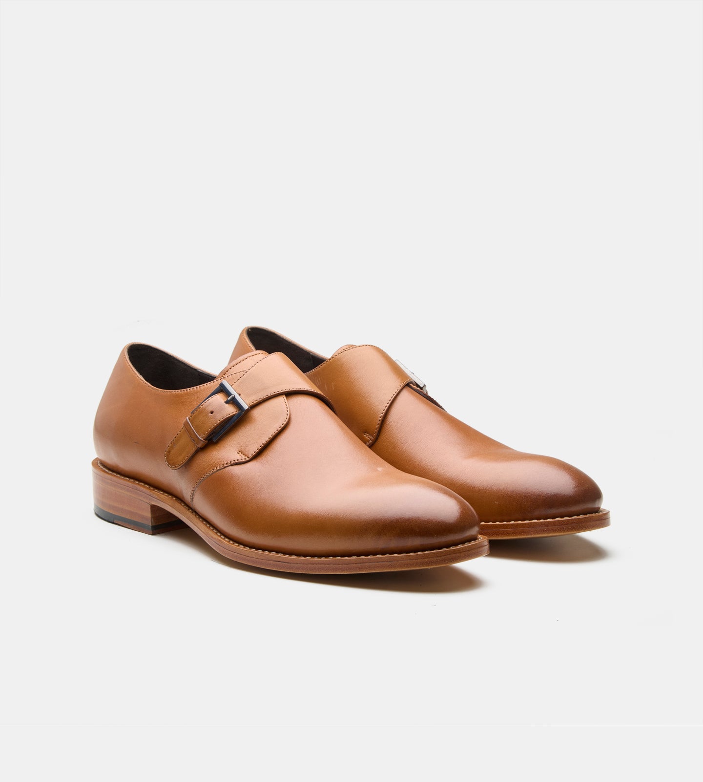 Goodyear Welted Tan Single Monks
