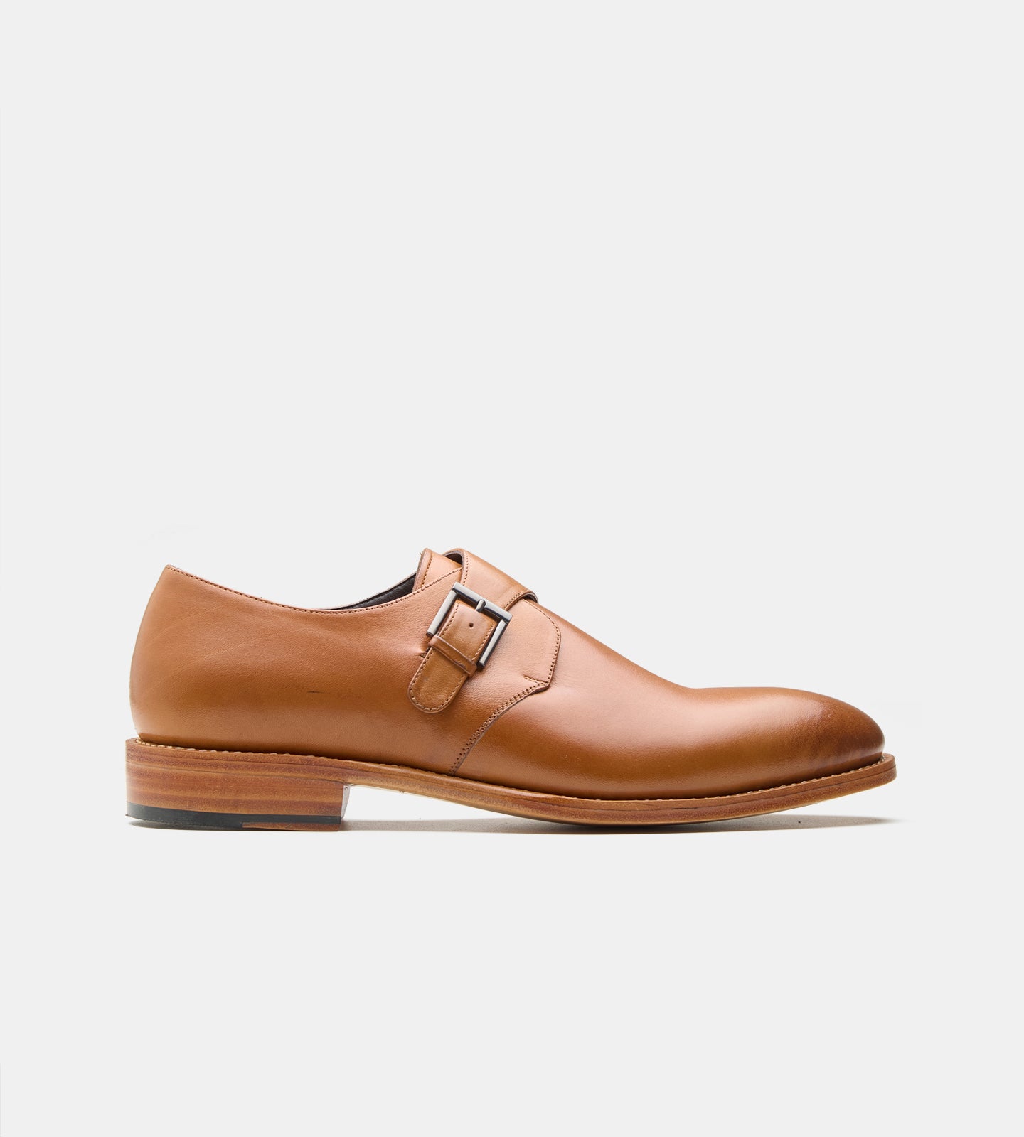 Goodyear Welted Tan Single Monks