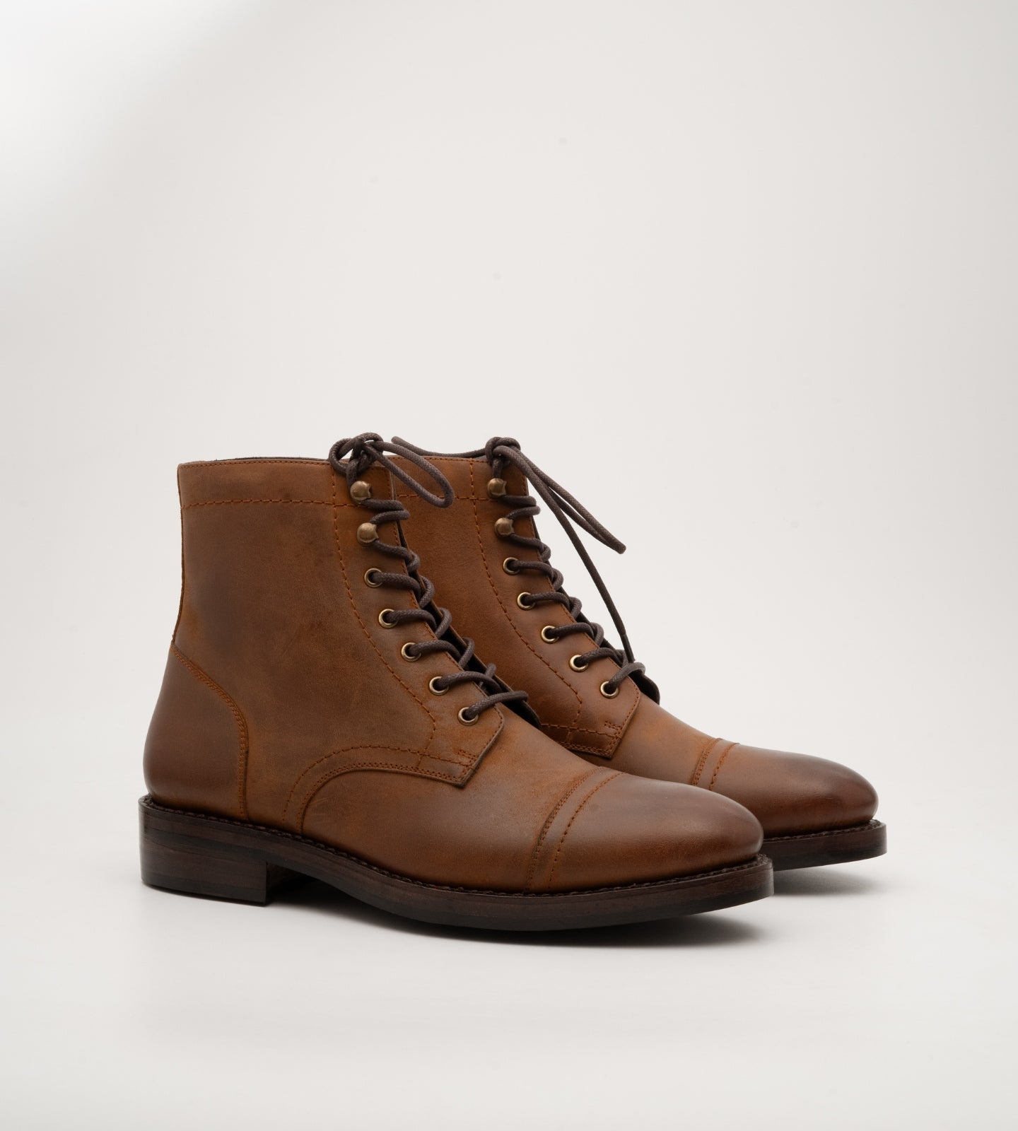 Goodyear Welted Tan Nubuck Captoe Boot
