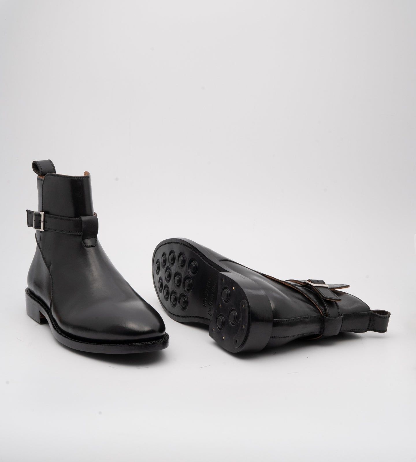 Goodyear Welted Black Full Grain Jodhpur Boot