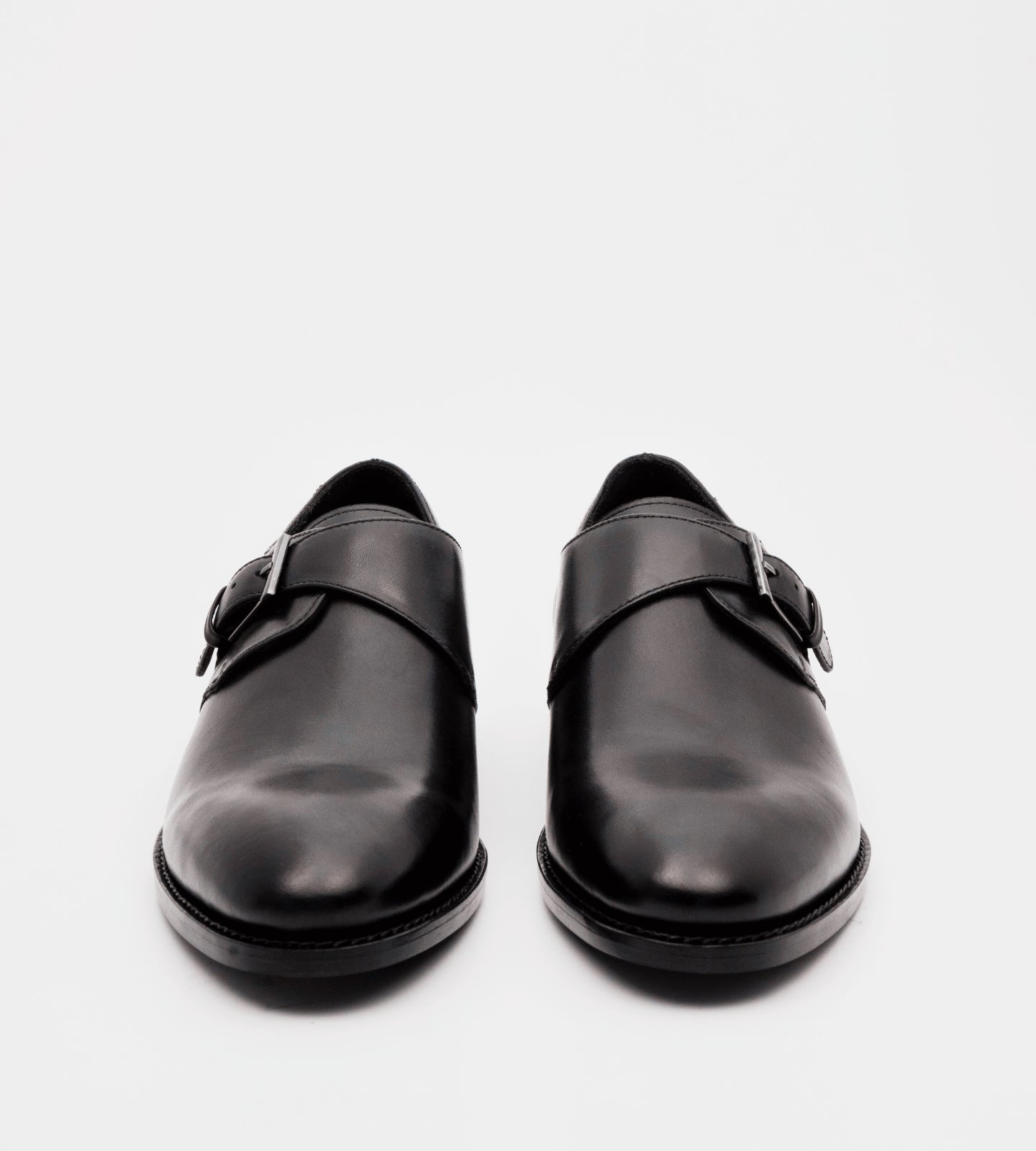 Goodyear Welted Single Strap Black Monks