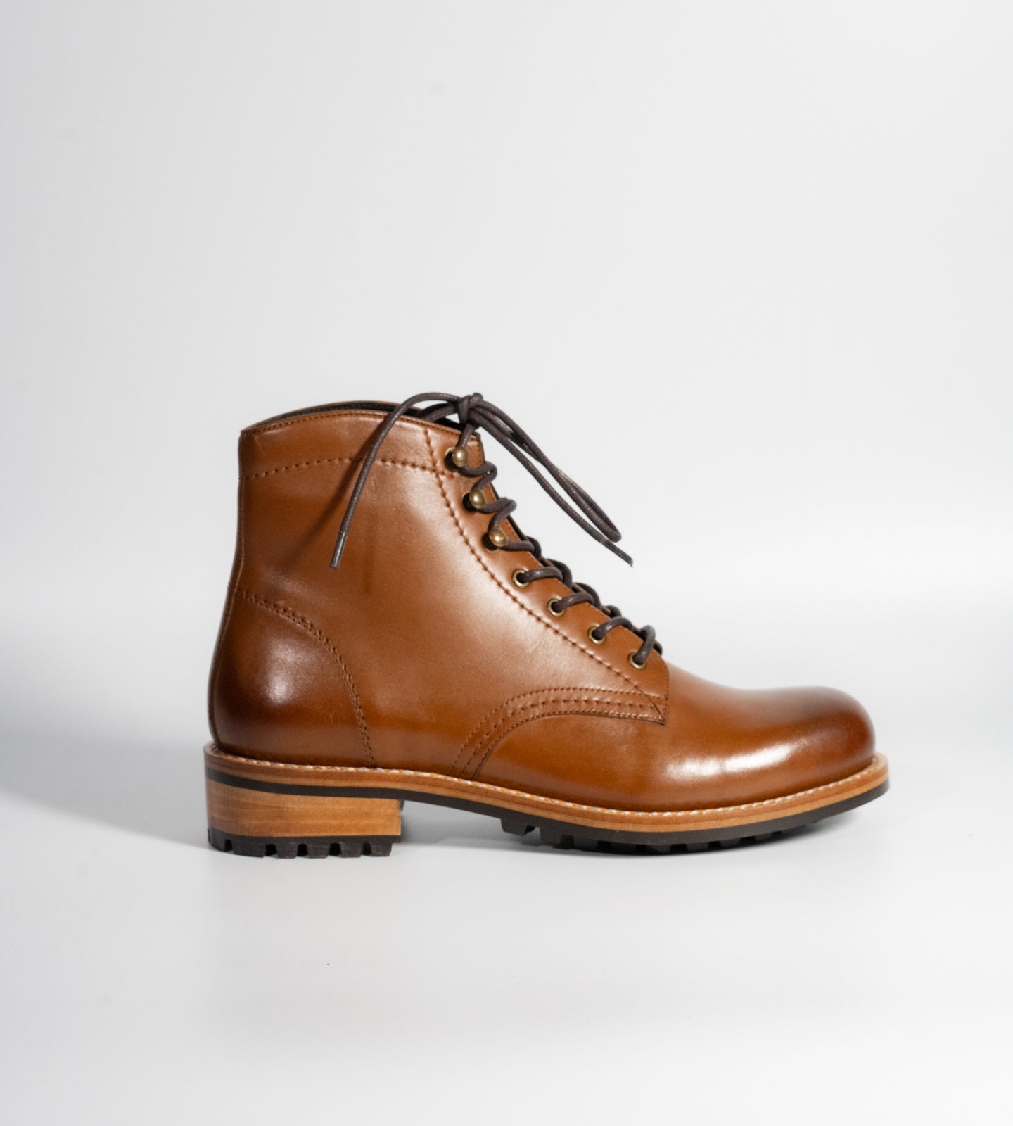 Goodyear Welted Tan Leather Work Boot