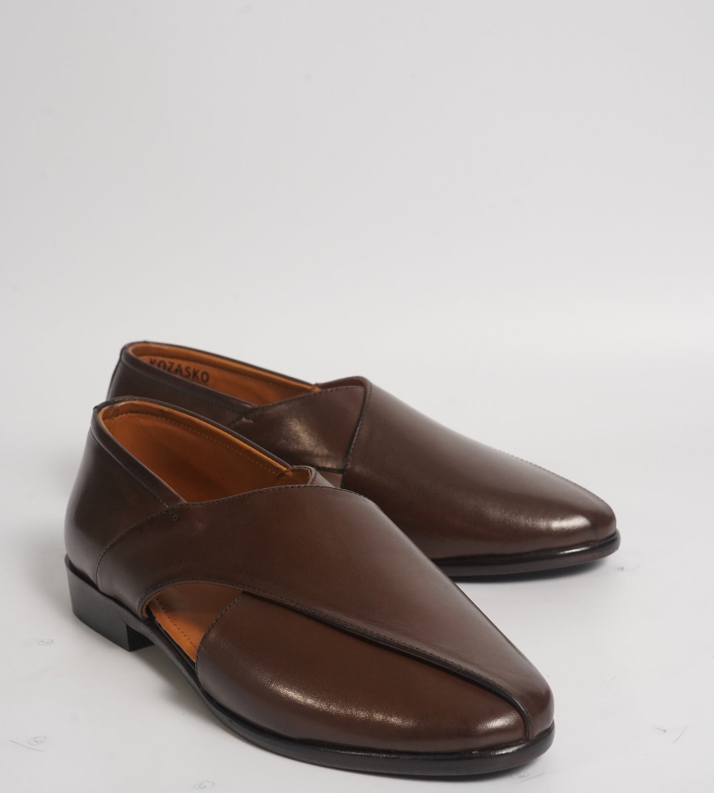 Blake Stitched Full Grain Leather Peshawari Shoes