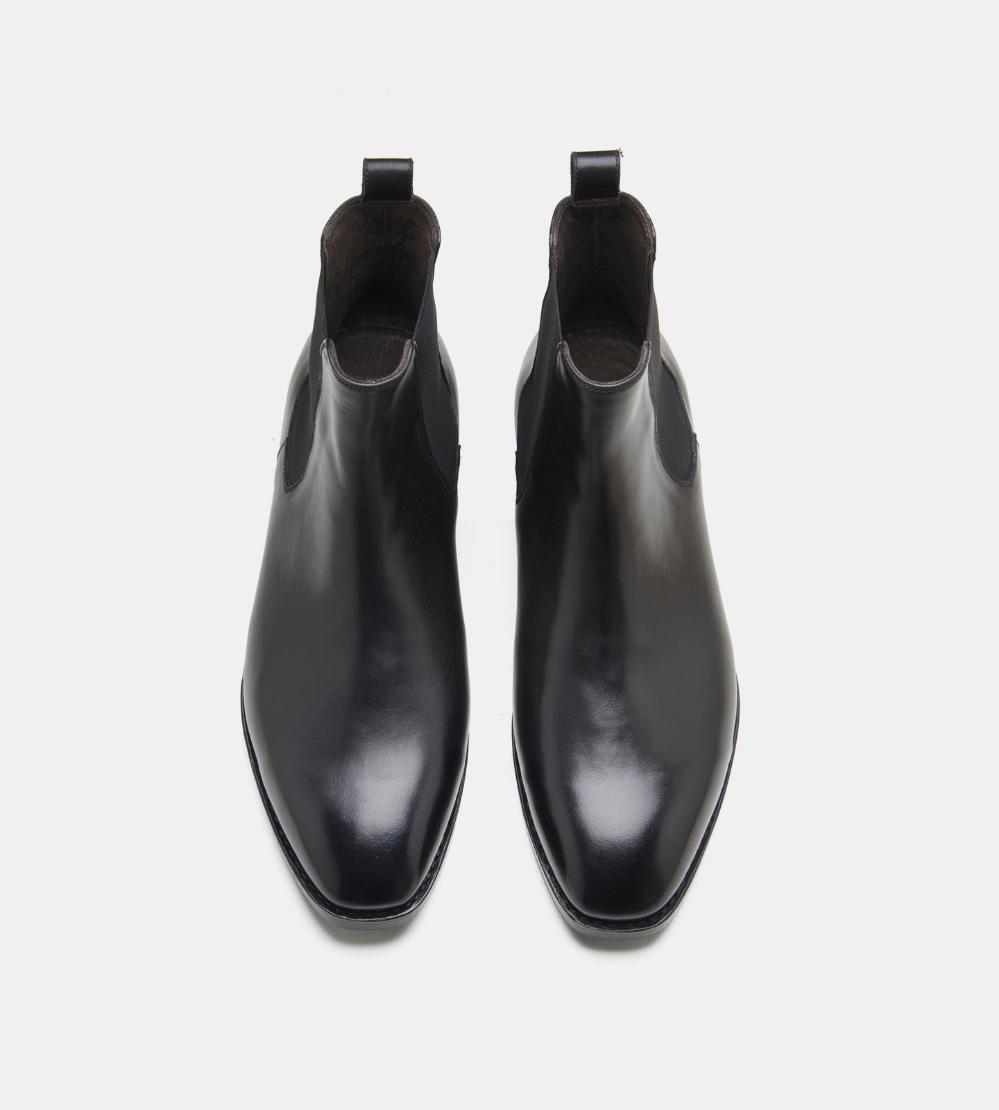 Goodyear Welted Classic Chisel Toe Black Chelsea Boots