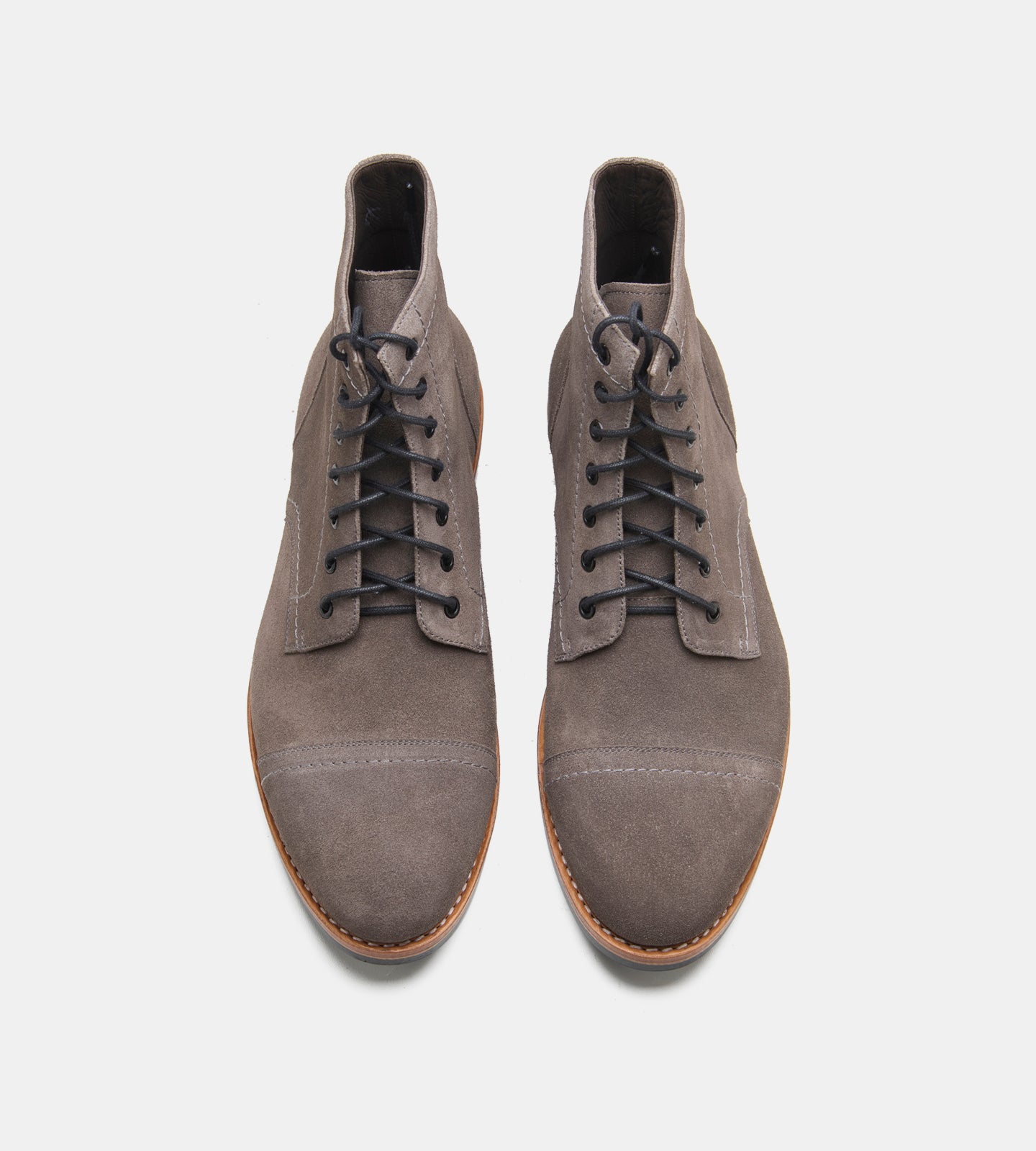 Goodyear Welted Grey Suede Captoe Boot