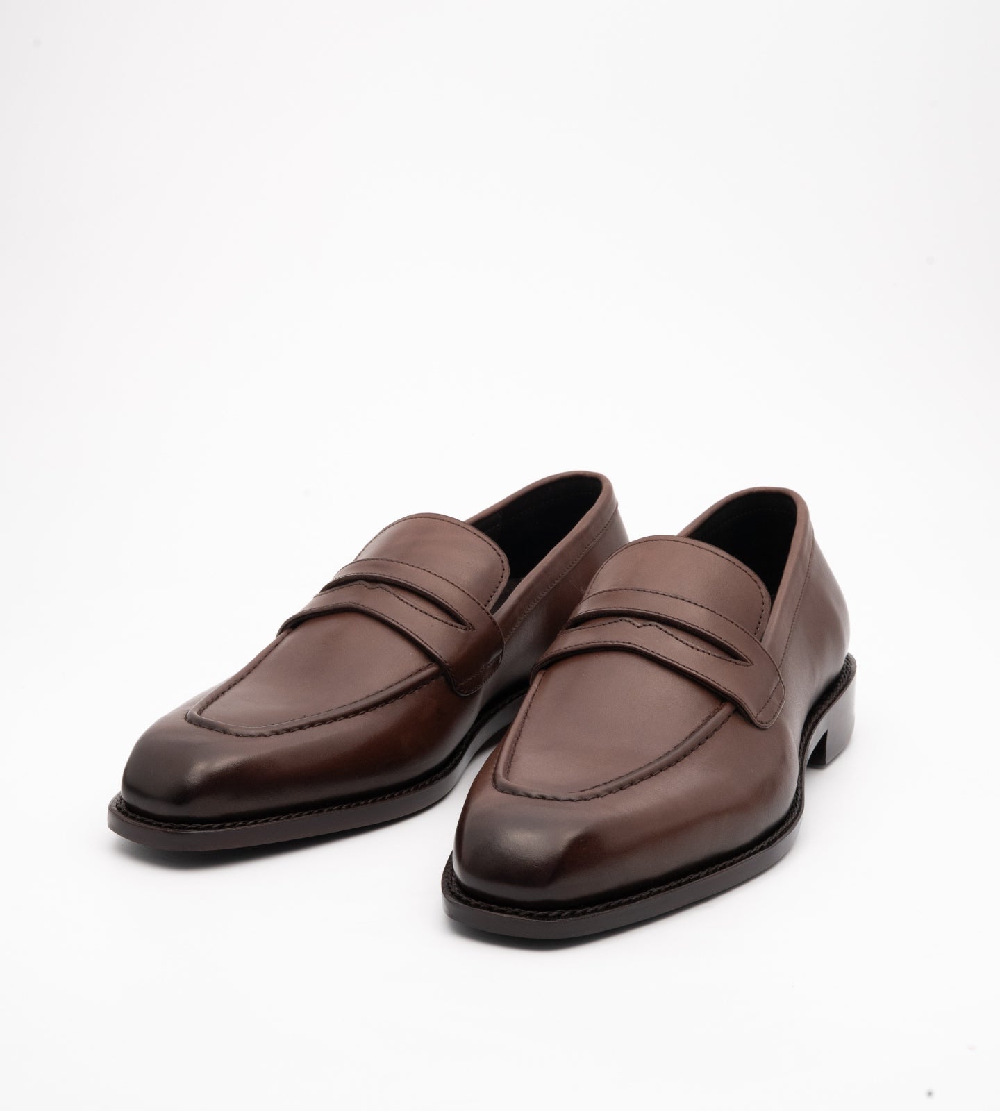 Goodyear Welted Chisel Toe Brown Penny Loafer