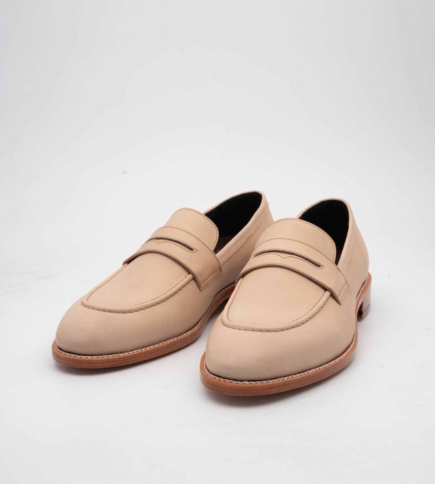 Goodyear Welted Classic off-White Penny Loafers
