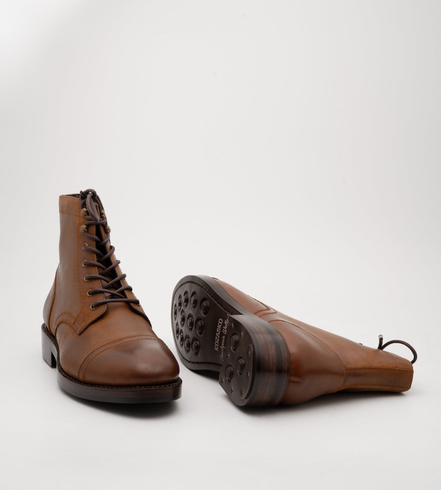 Goodyear Welted Tan Nubuck Captoe Boot