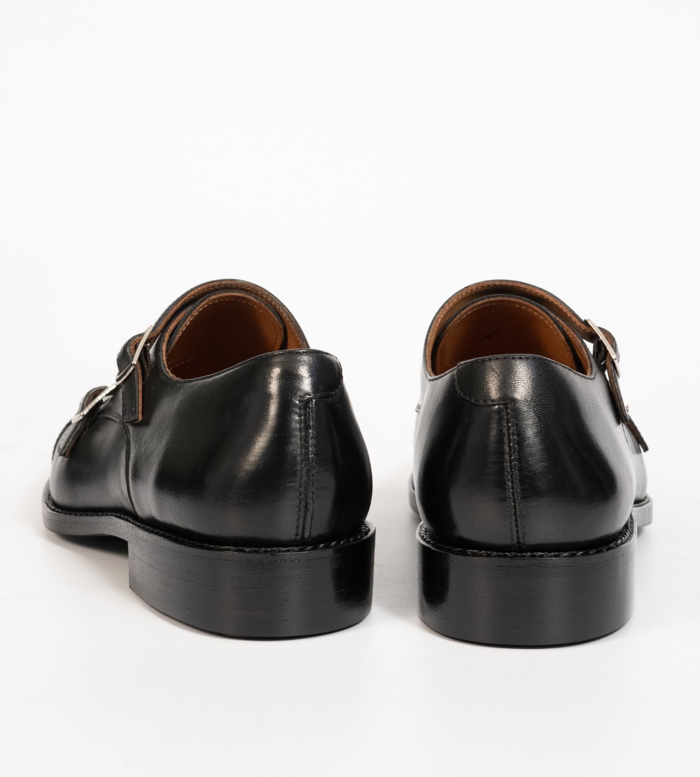 Goodyear Welted Black Double Monk Strap shoe