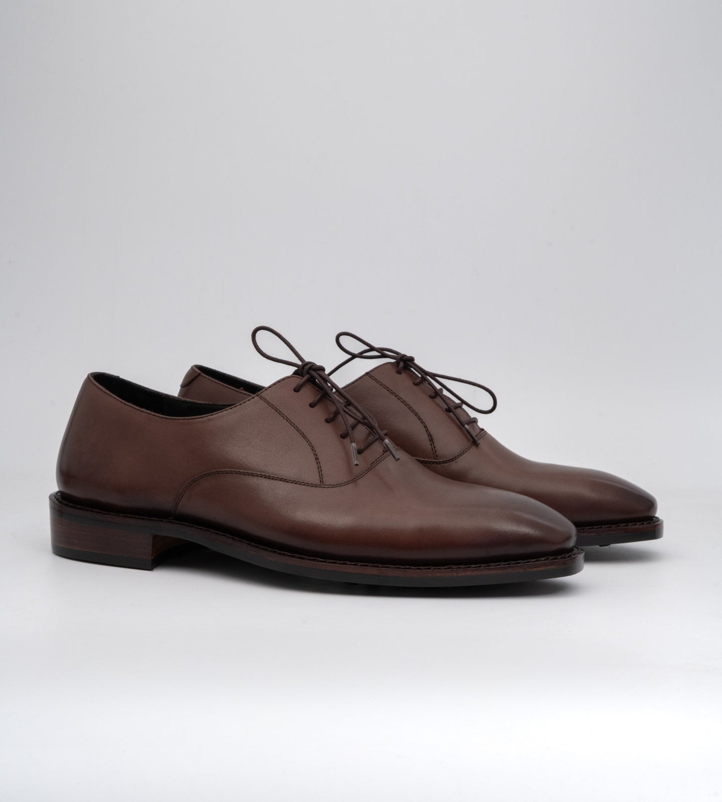 Goodyear Welted Brown Chisel Toe Oxfords