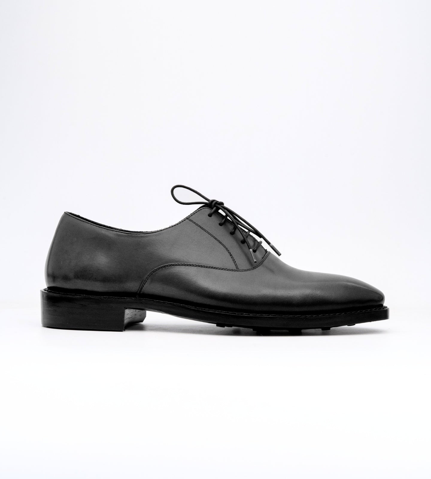 Goodyear Welted Black Chisel Toe Oxfords
