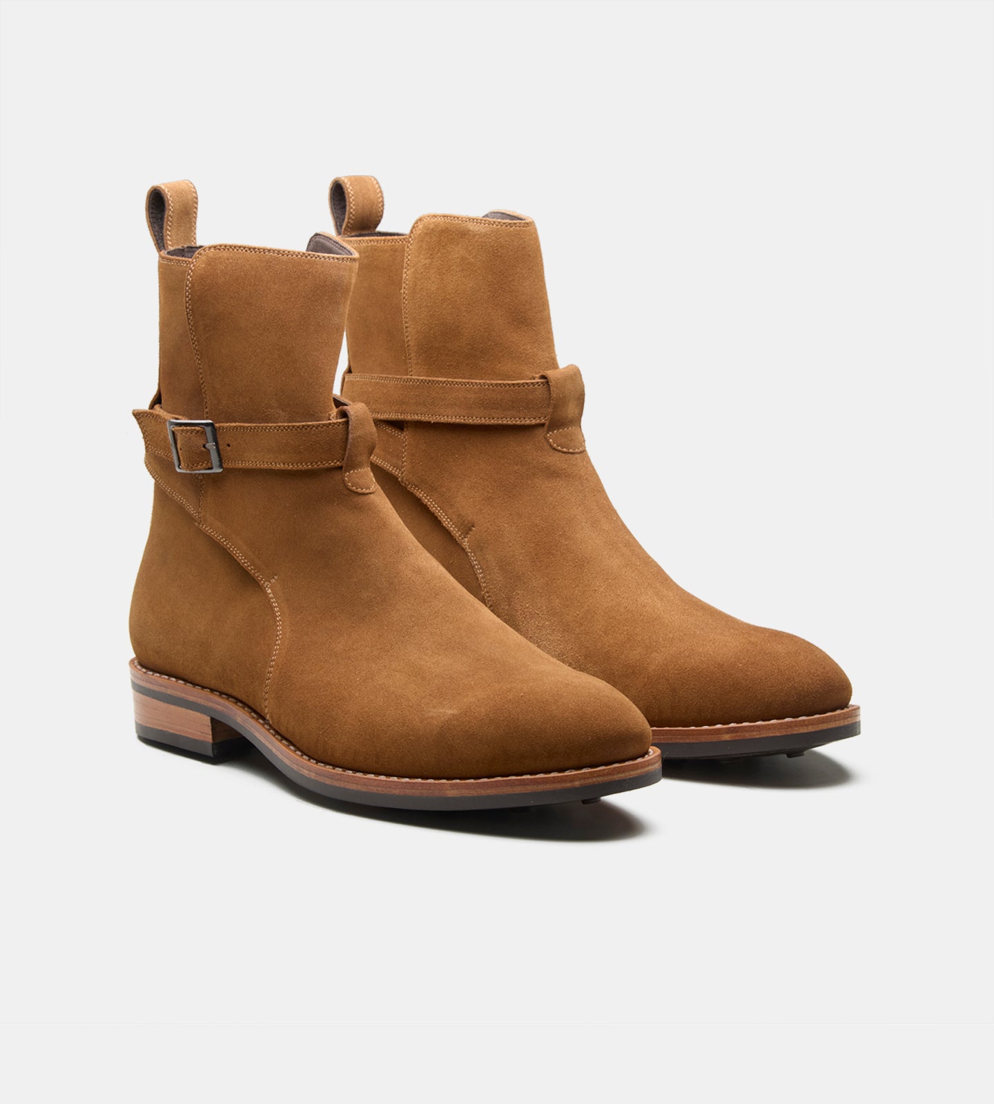 Goodyear Welted Caramel Suede Jodhpur Boot