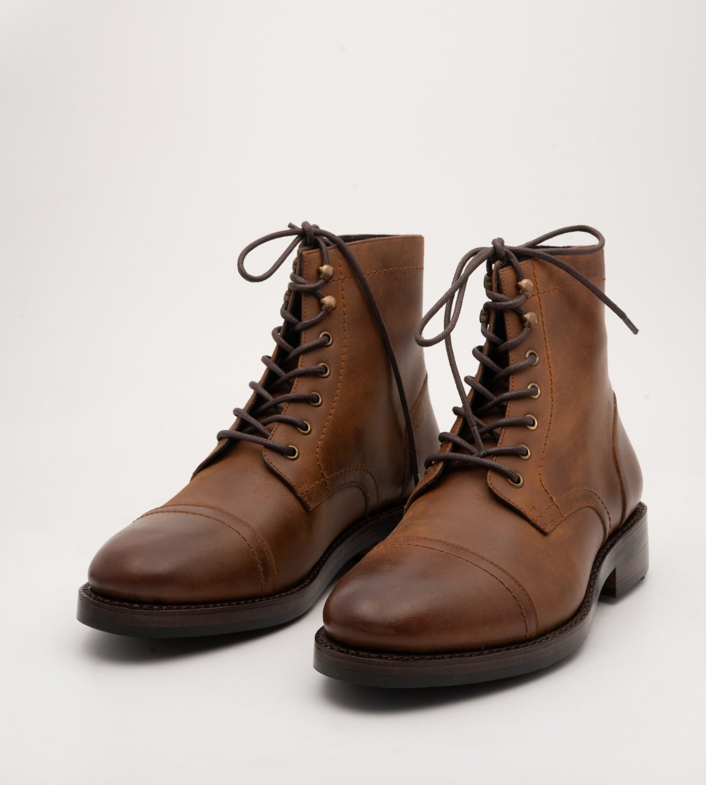 Goodyear Welted Tan Nubuck Captoe Boot