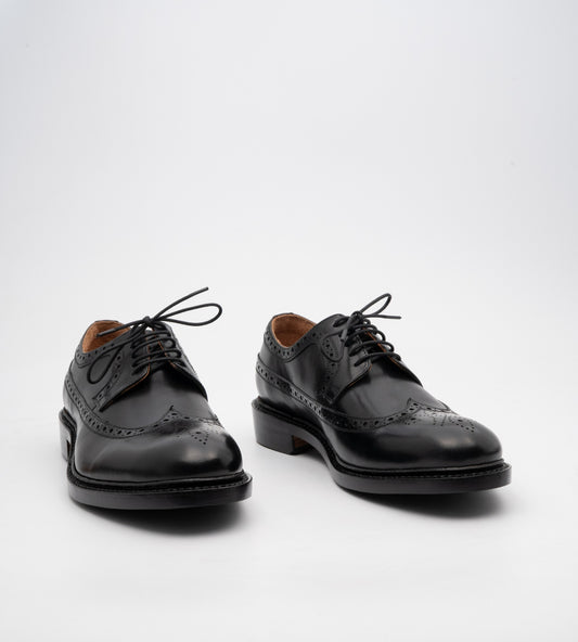 Goodyear Welted Classic Black Longwing Blucher Shoe