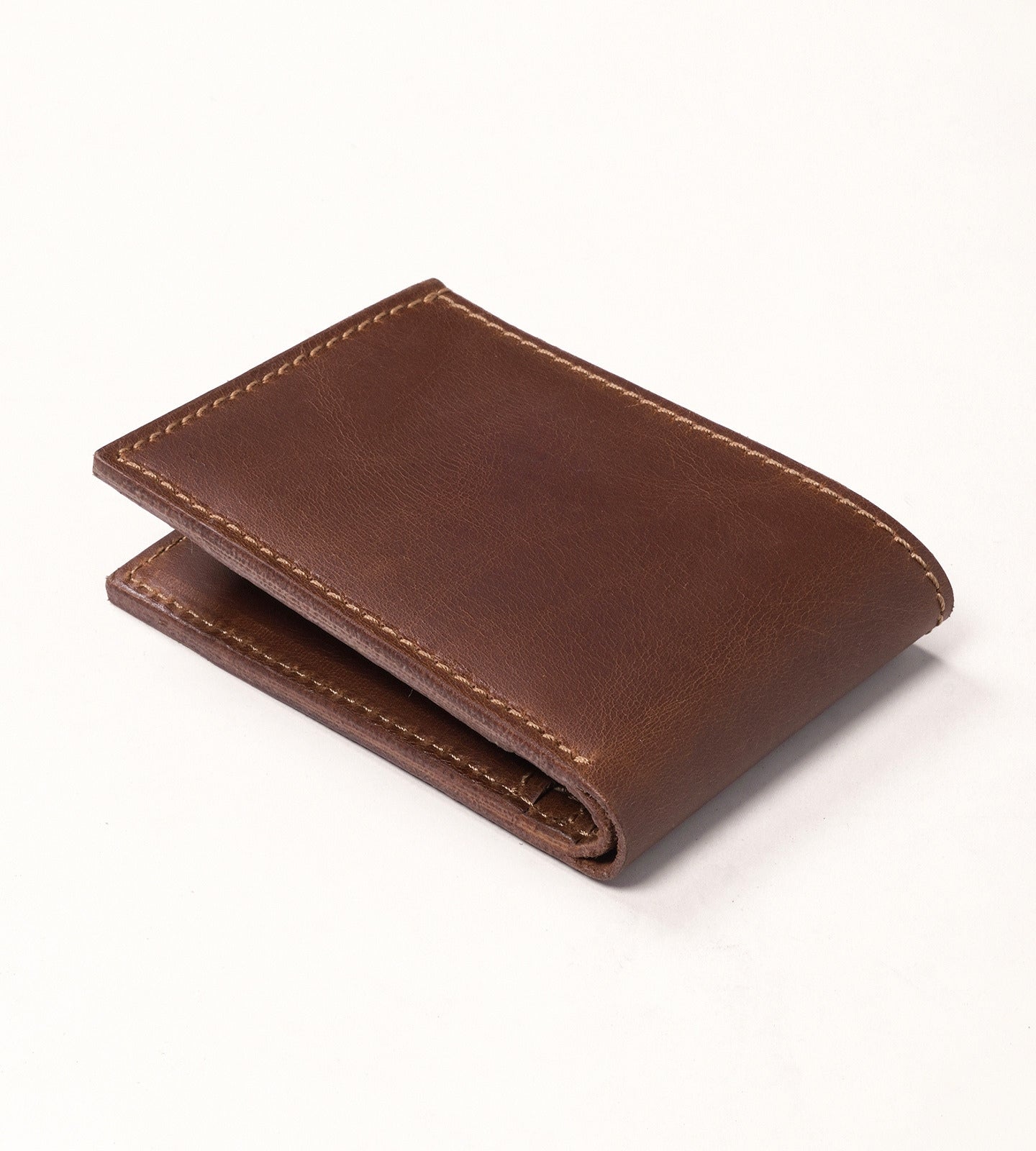 Brown Oil Pull up Leather Men's Wallet