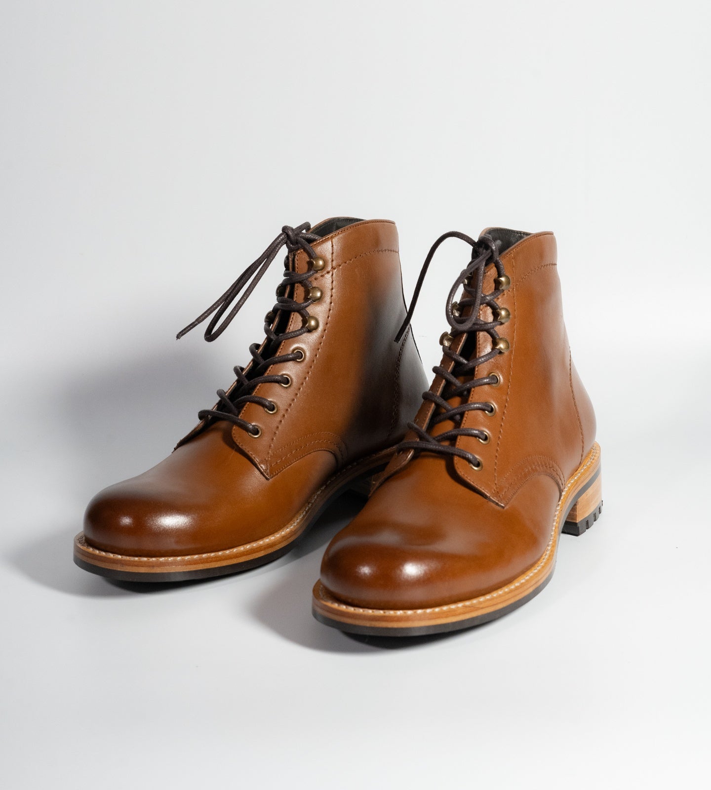 Goodyear Welted Tan Leather Work Boot
