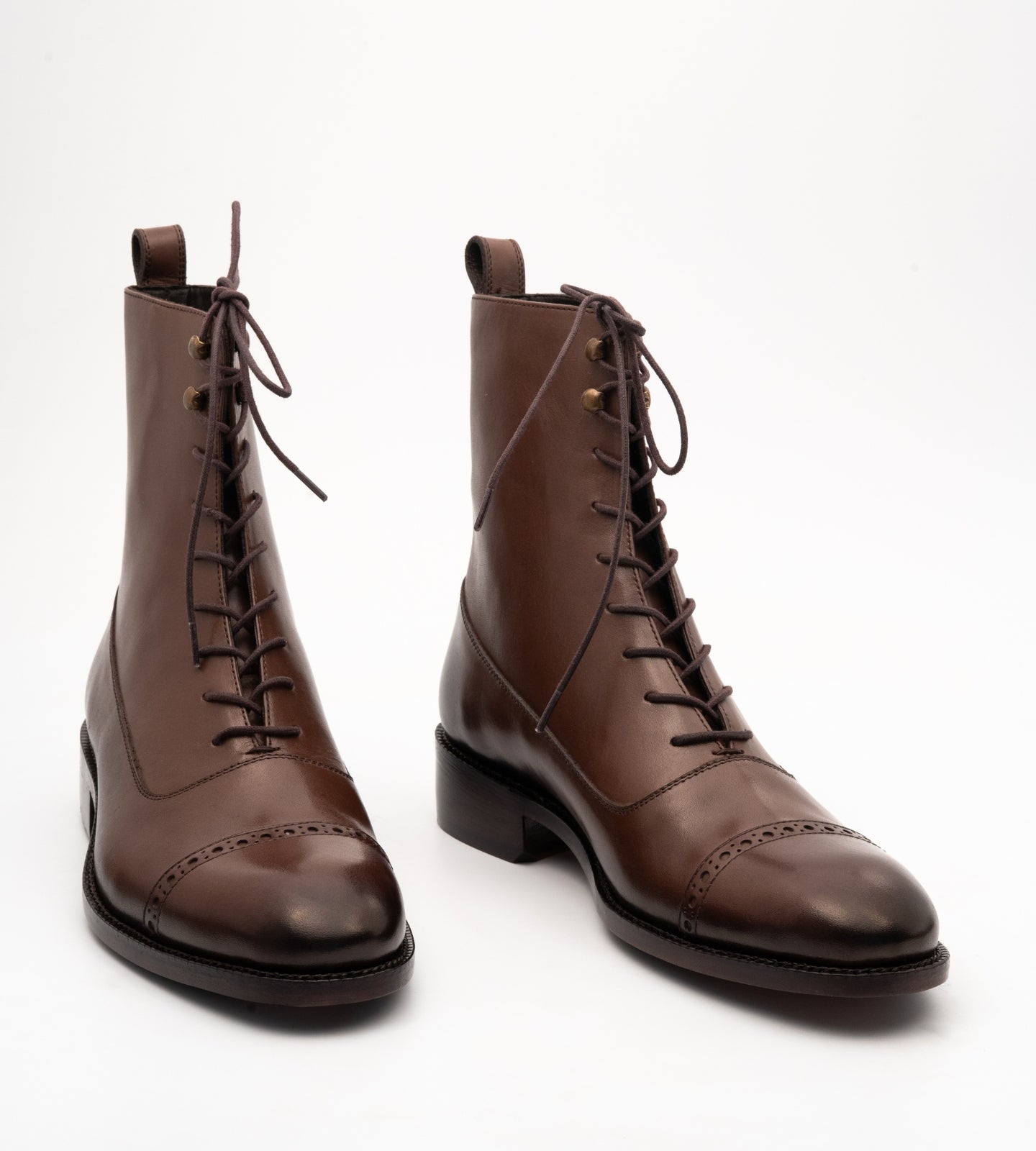 Hand-Welted Brown Balmoral Boot