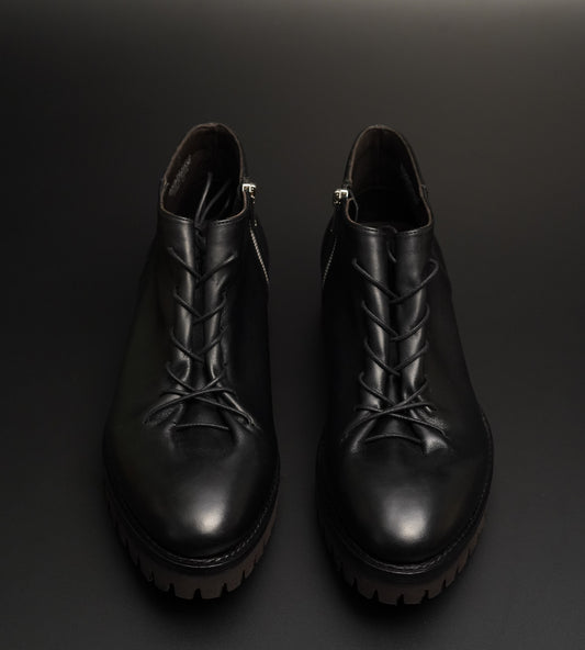 Goodyear Welted Unlined Black Nappa Boot