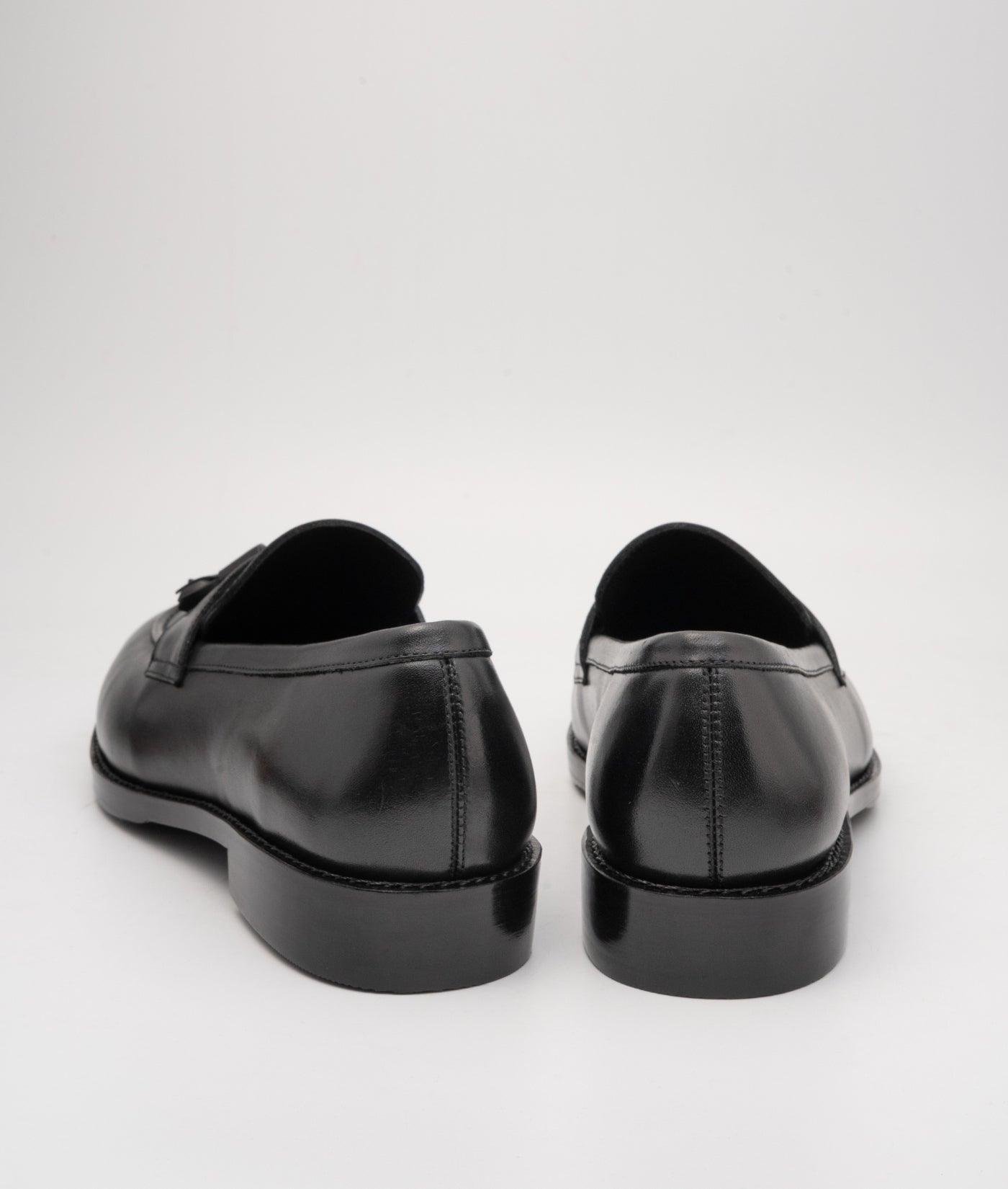 Hand-Welted Black Tassel Loafer