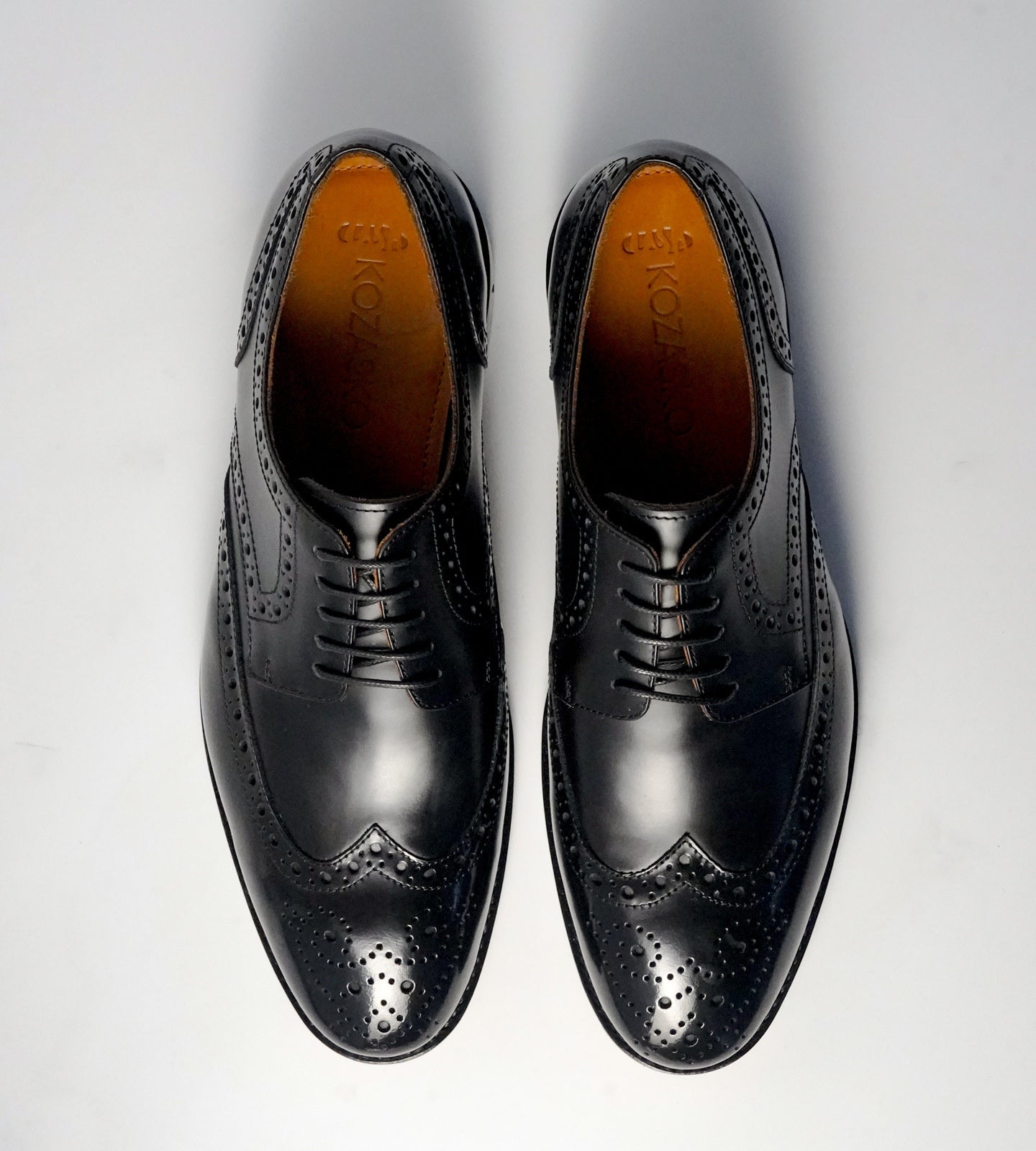 Michigan Black Full Grain Wingtip Derby Brogues