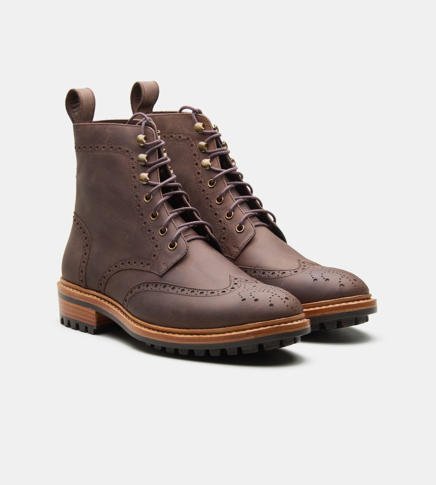 Goodyear welted brogue boots hotsell