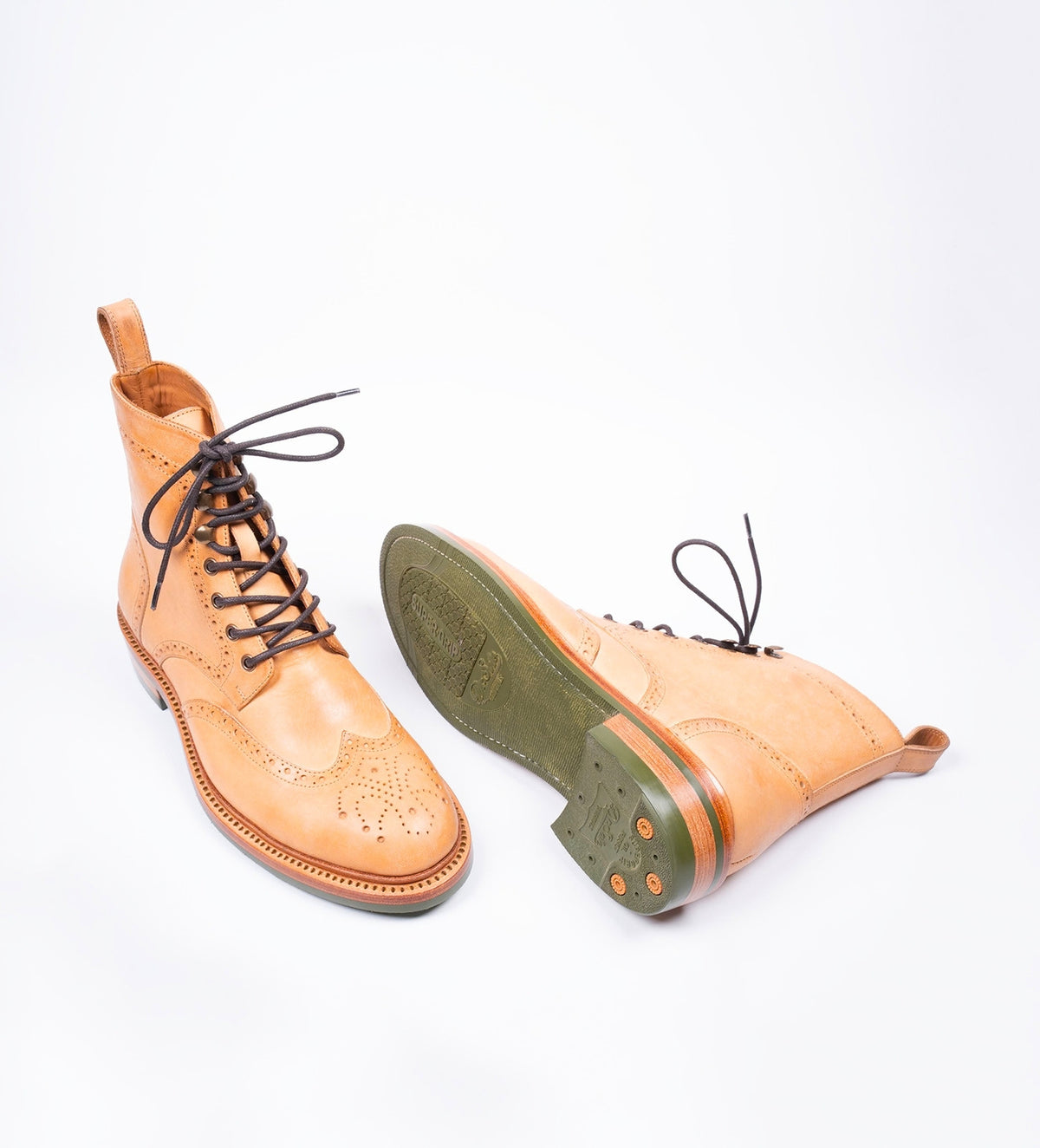 Hand-Welted Badalassi Wingtip Brogue Boot