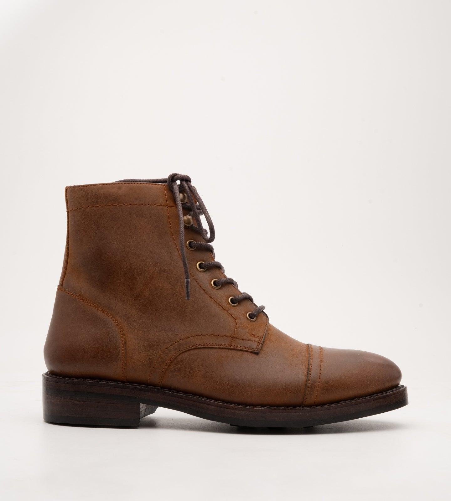 Goodyear Welted Tan Nubuck Captoe Boot