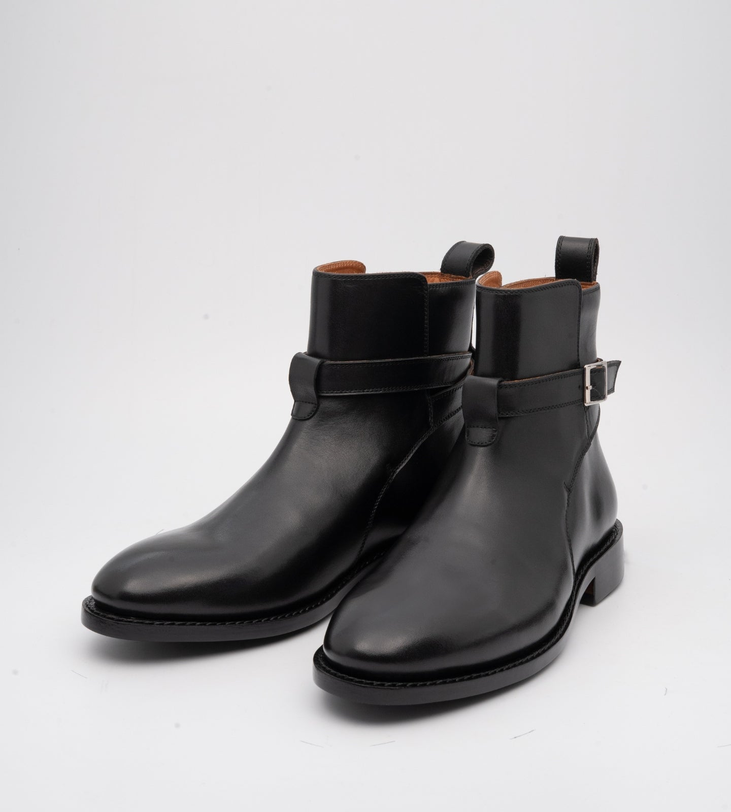 Goodyear Welted Black Full Grain Jodhpur Boot
