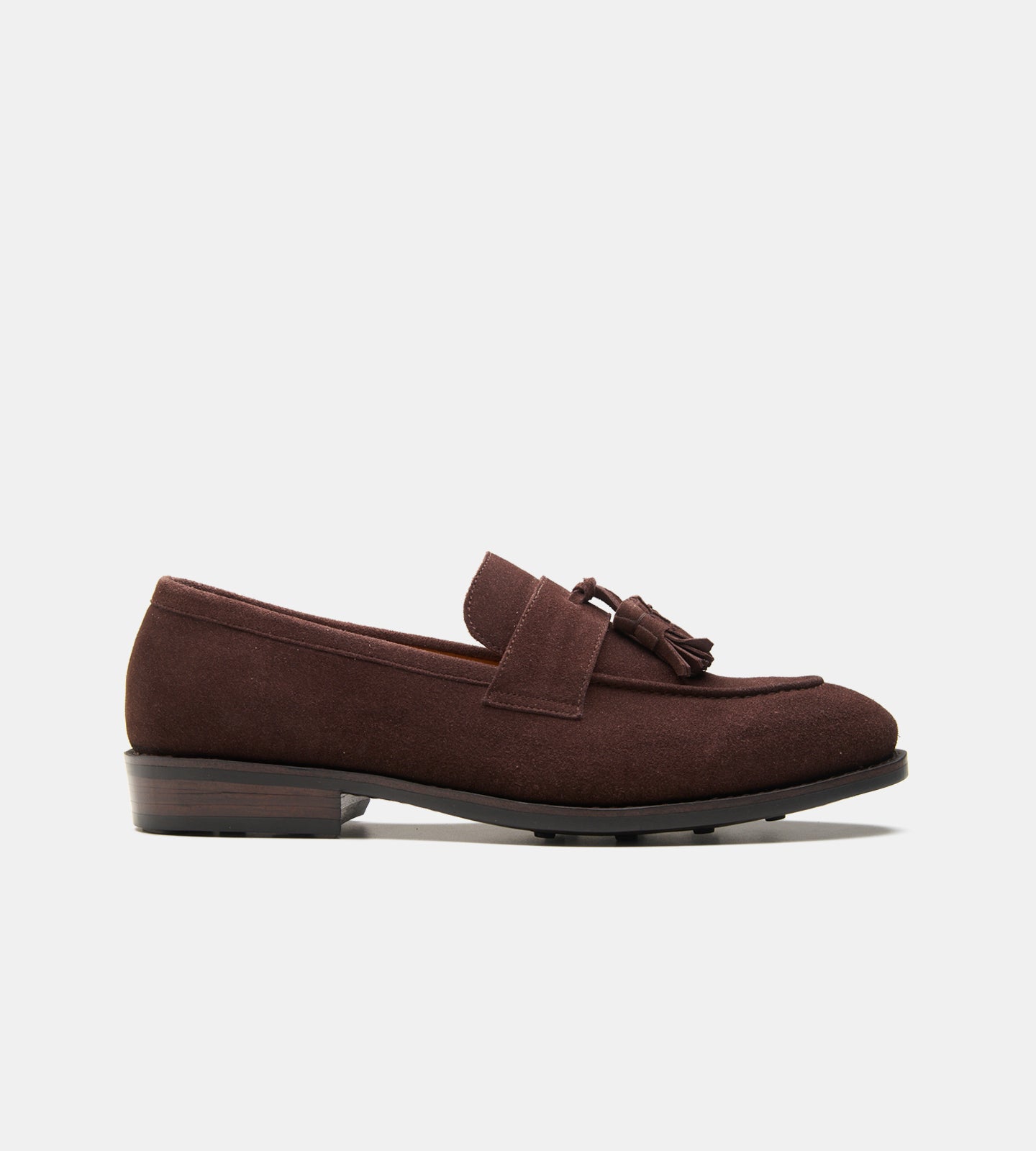 Goodyear Welted Brown Suede Tassel Loafers