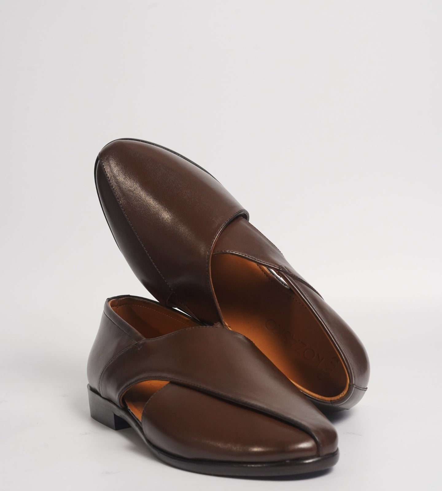 Blake Stitched Full Grain Leather Peshawari Shoes