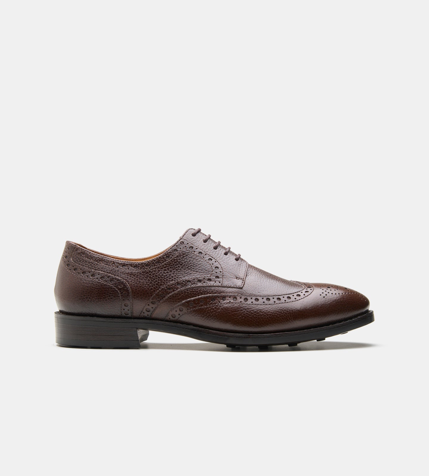 Goodyear Welted Brown Wax Milled Wingtip Derby