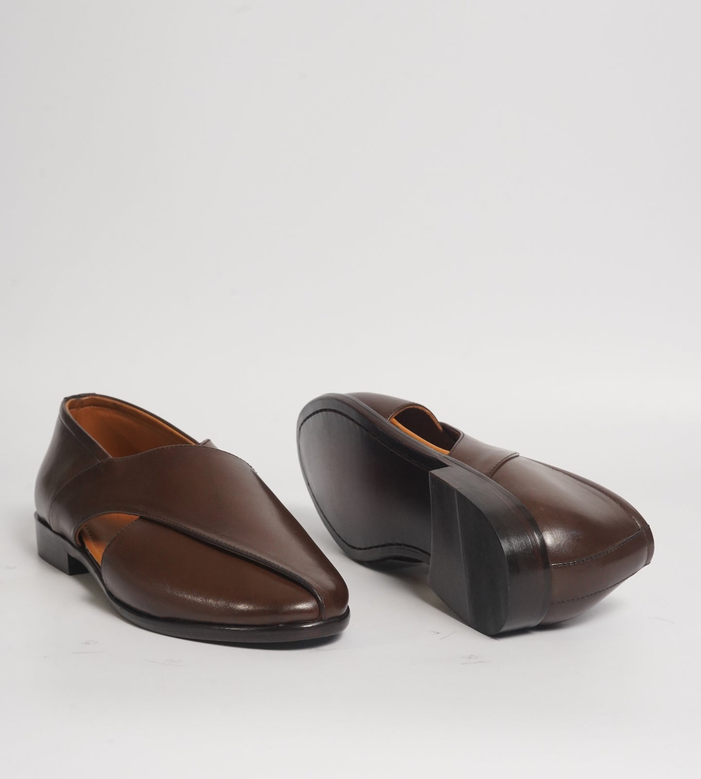 Blake Stitched Full Grain Leather Peshawari Shoes