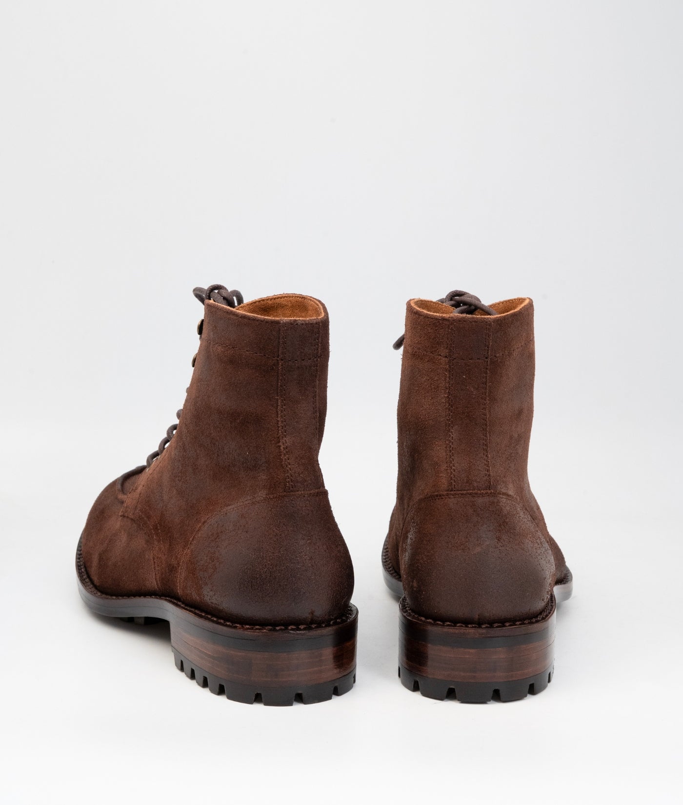 Hand Welted Classic Rough out Split Toe Derby Boot