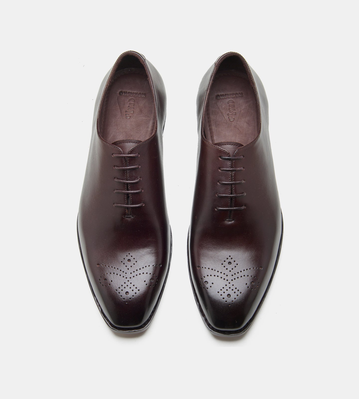 Goodyear Welted Chisel Toe Brown Wholecut Oxfords