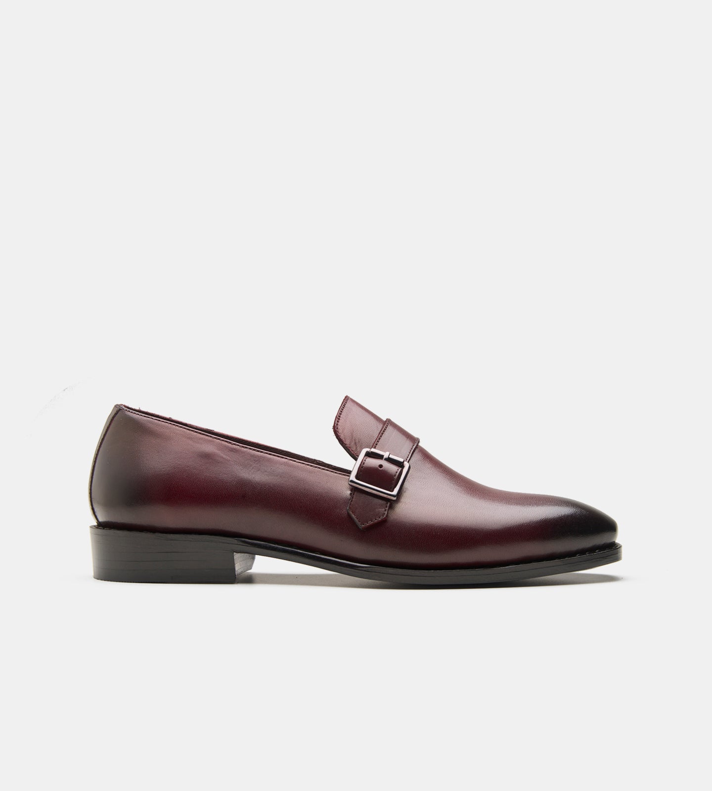 Goodyear Welted Burgundy Strap Loafers