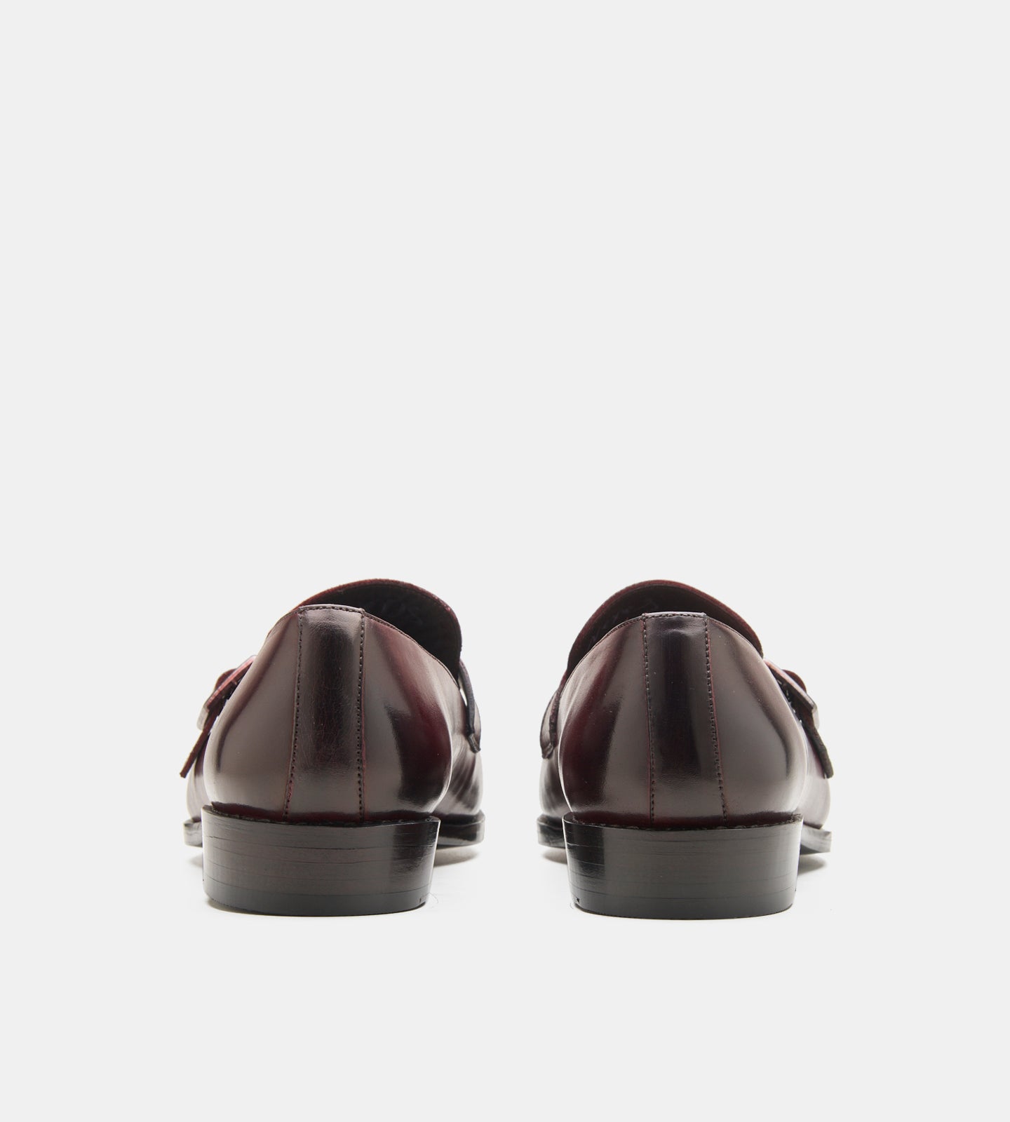 Goodyear Welted Burgundy Strap Loafers