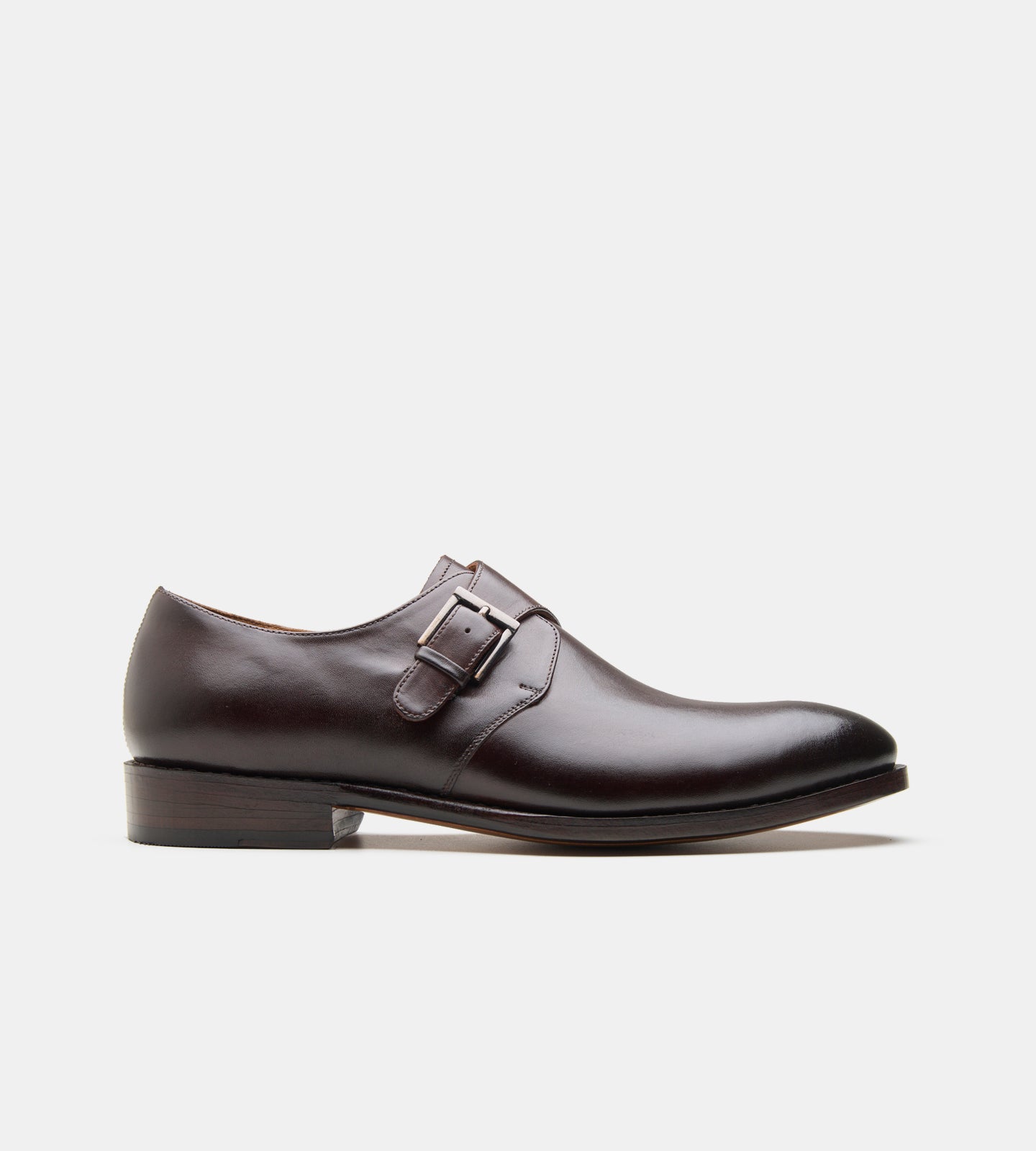 Goodyear Welted Dark Brown Single Strap Monks
